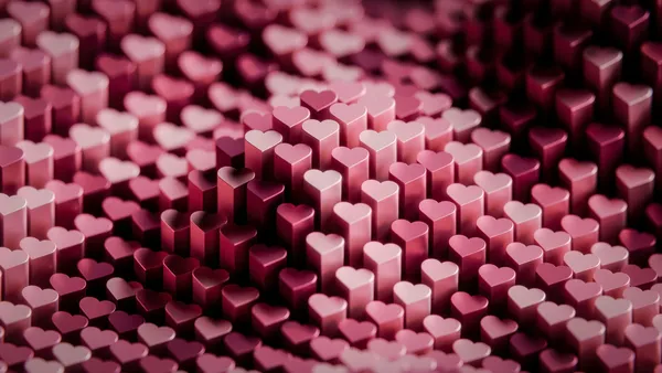 Corazón rosa