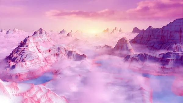 Nubes rosas