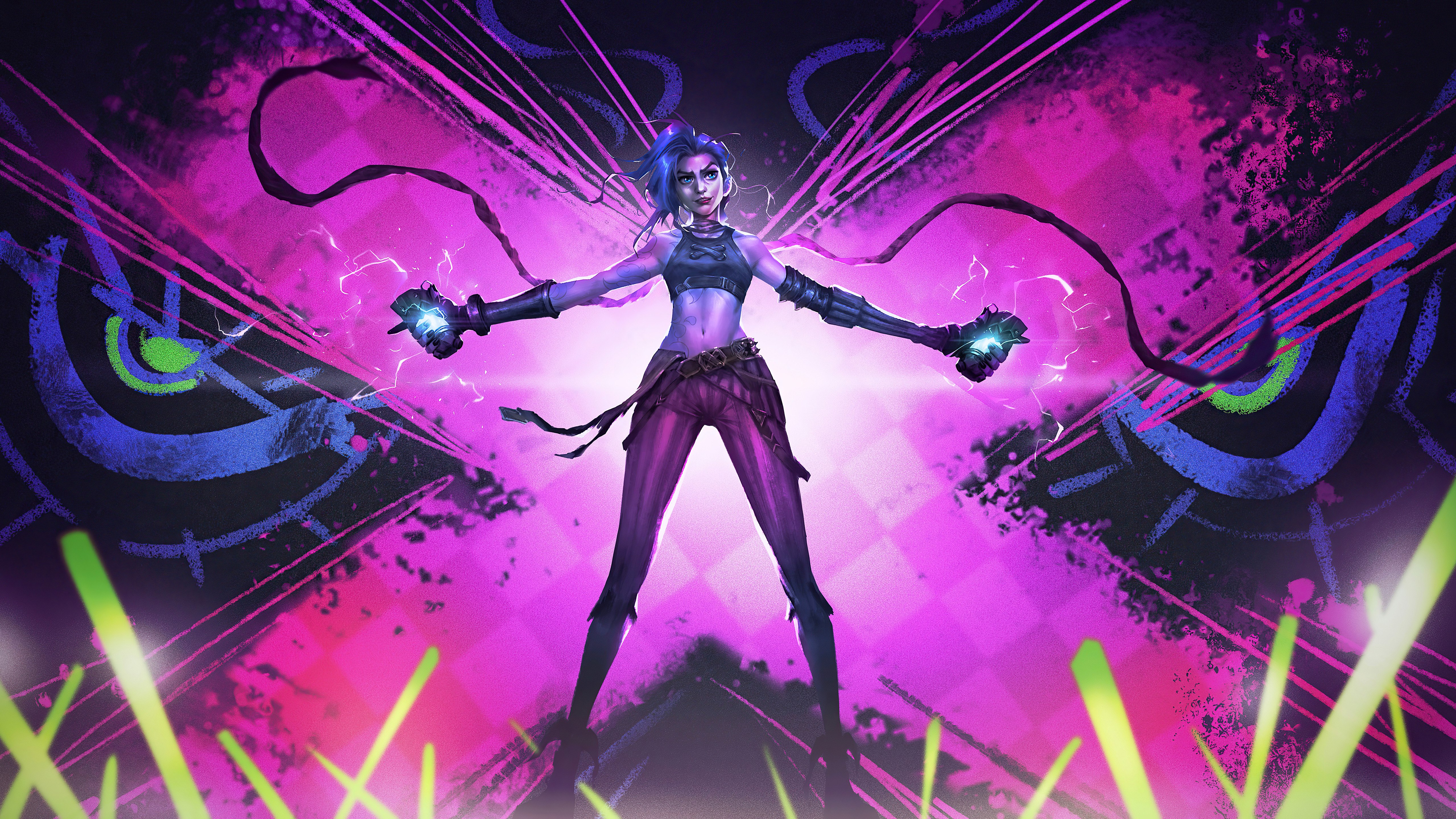 Arcane, 5K, Jinx, League of Legends, Serie de Netflix