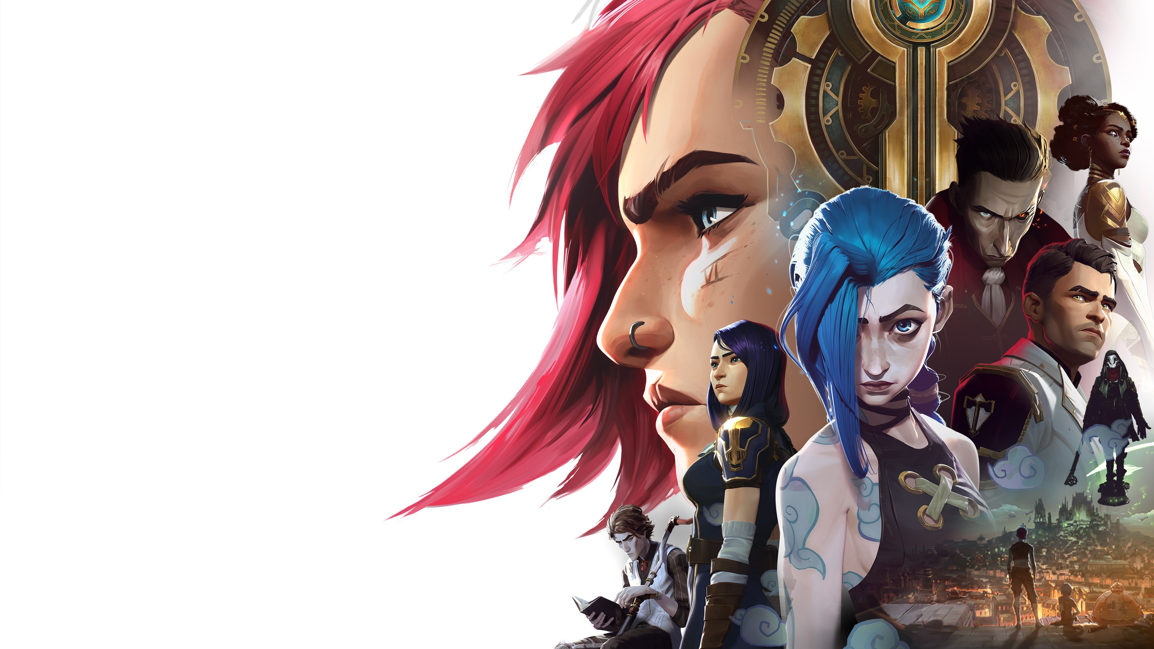 Arcane, Póster, Vi (LoL), Jinx, Jayce, Silco, Marcus, Viktor, Mel Medarda, Vander, Arcane: League of Legends, Serie de Netflix, Series de 2023