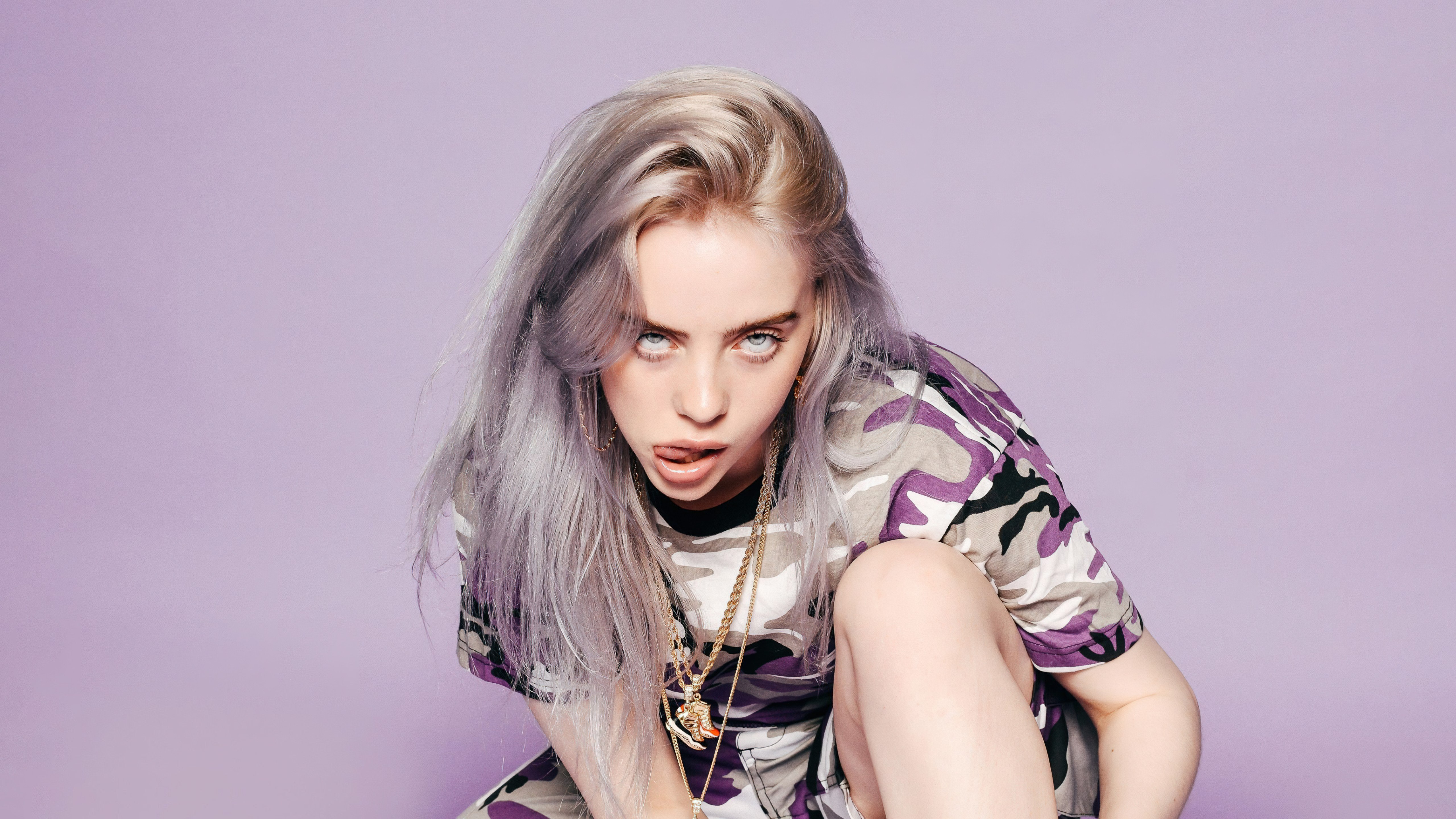 Billie Eilish, Estética púrpura, 5K