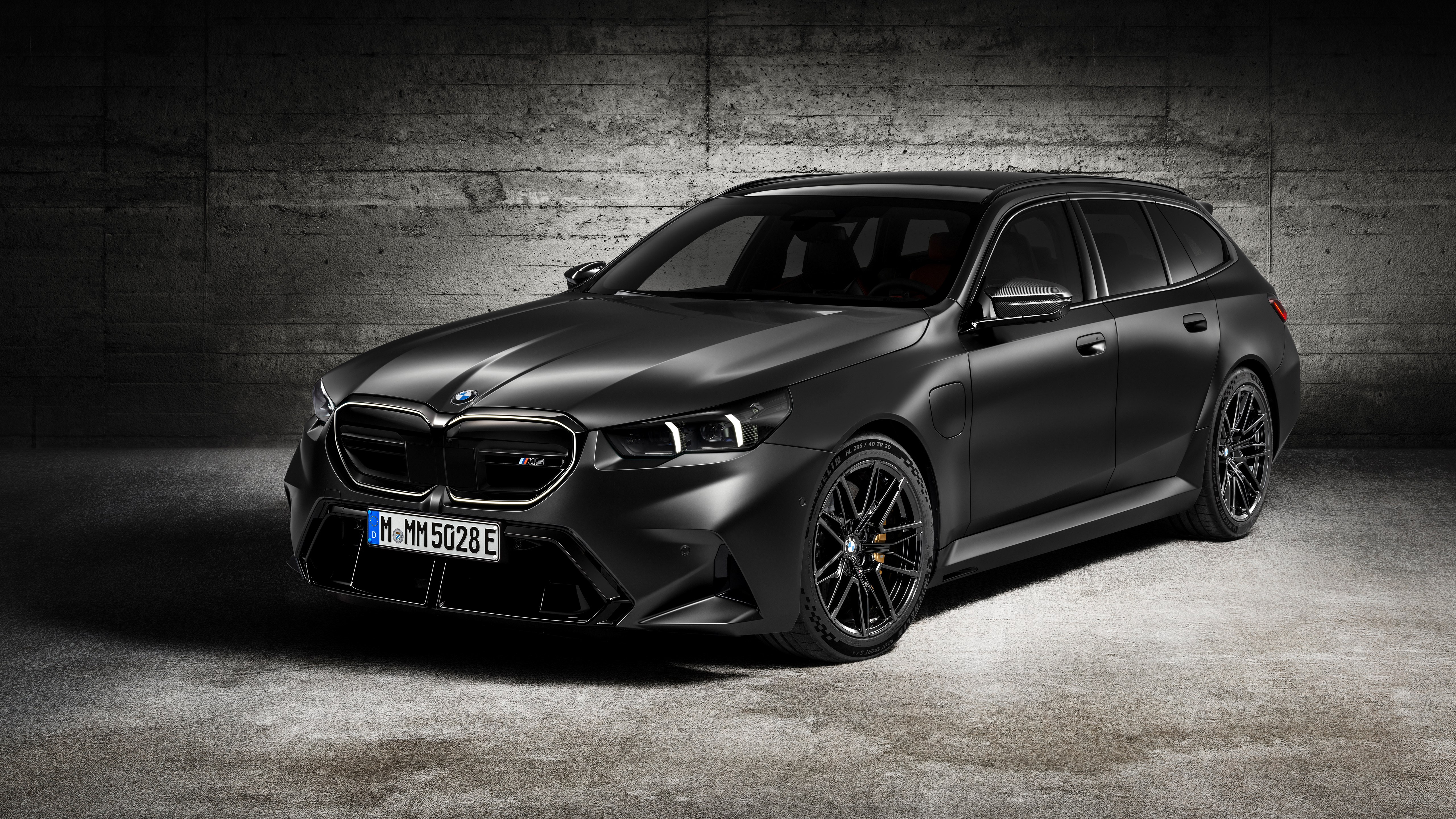 BMW M5, 2024, Coches negros, 5K