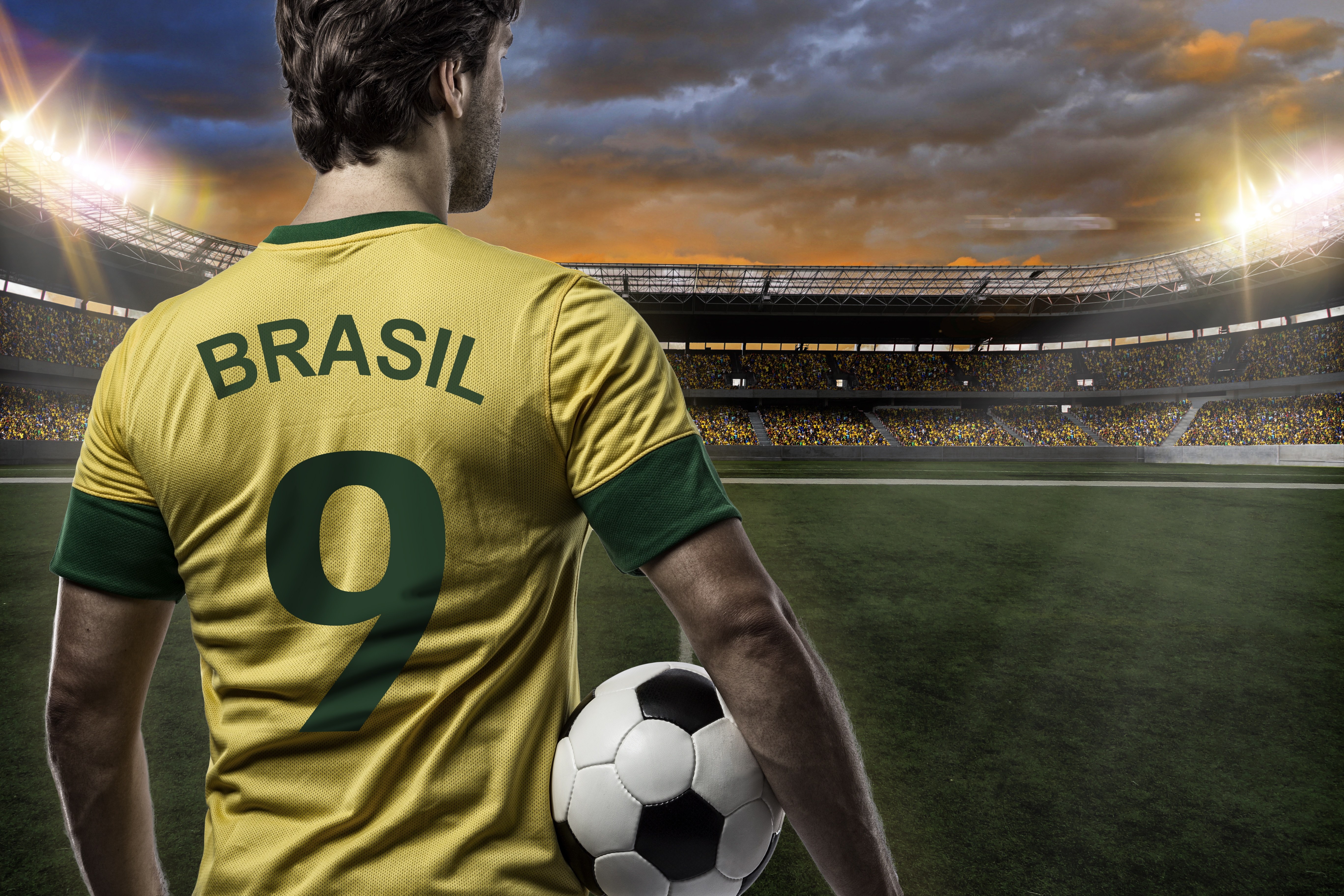 Brasil, Futbolista, Jugador de fútbol, Campo de fútbol, 5K, Copa Mundial de la FIFA