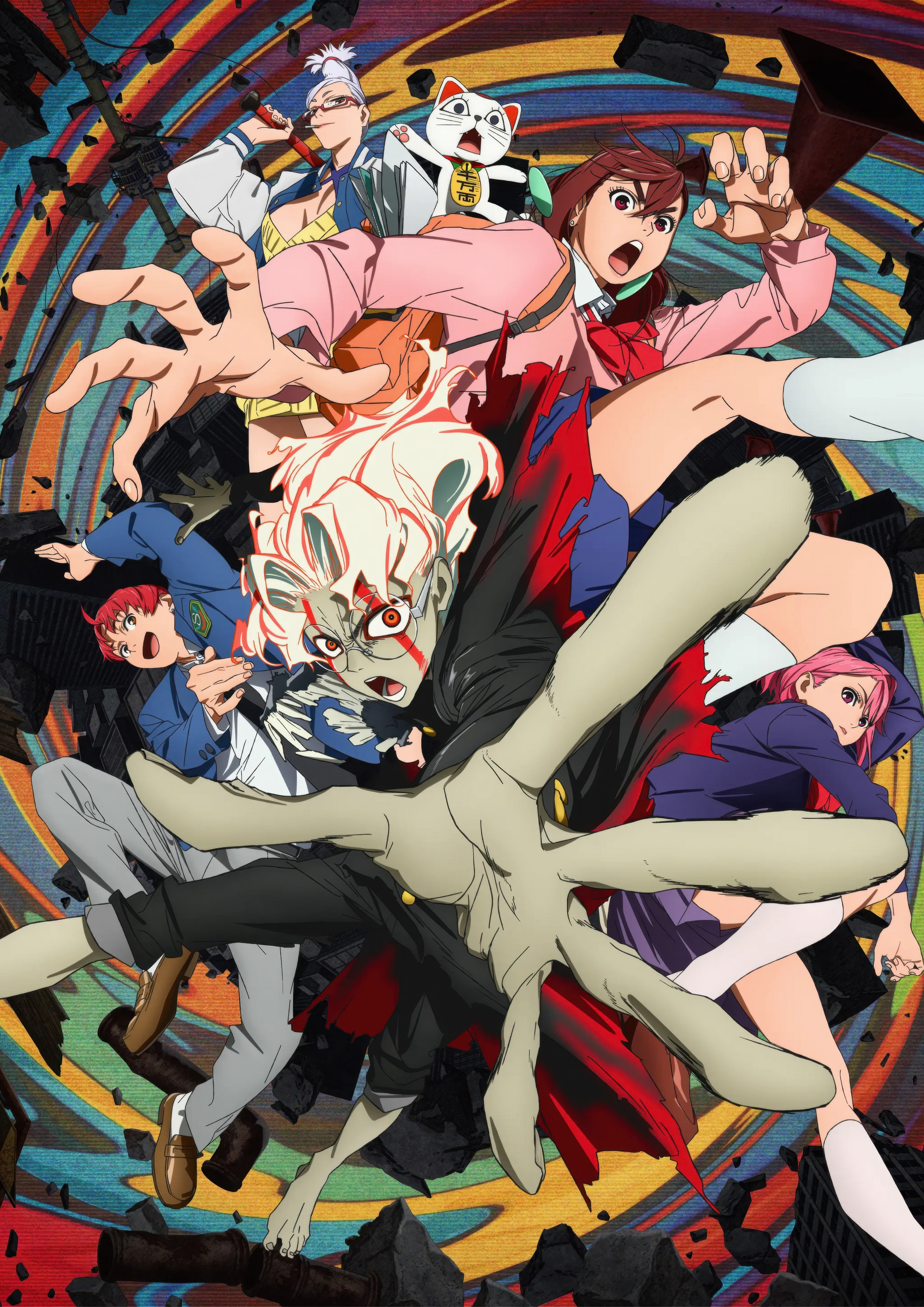 Dandadan, Arte de personaje, Serie de anime, Momo (Dandadan), Aira (Dandadan), Okarun (Dandadan)