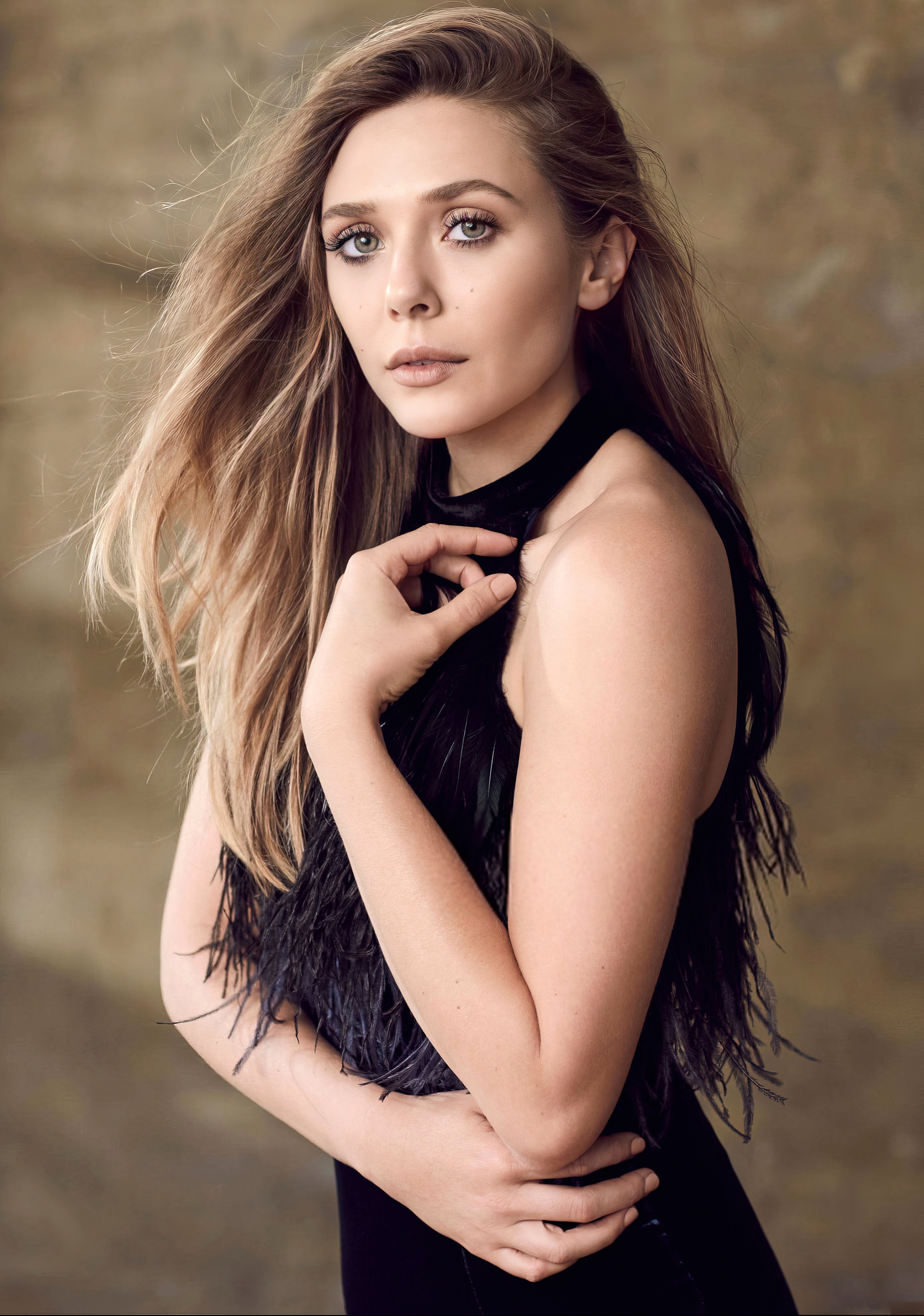 Elizabeth Olsen, 5K, Actriz hermosa, Retrato