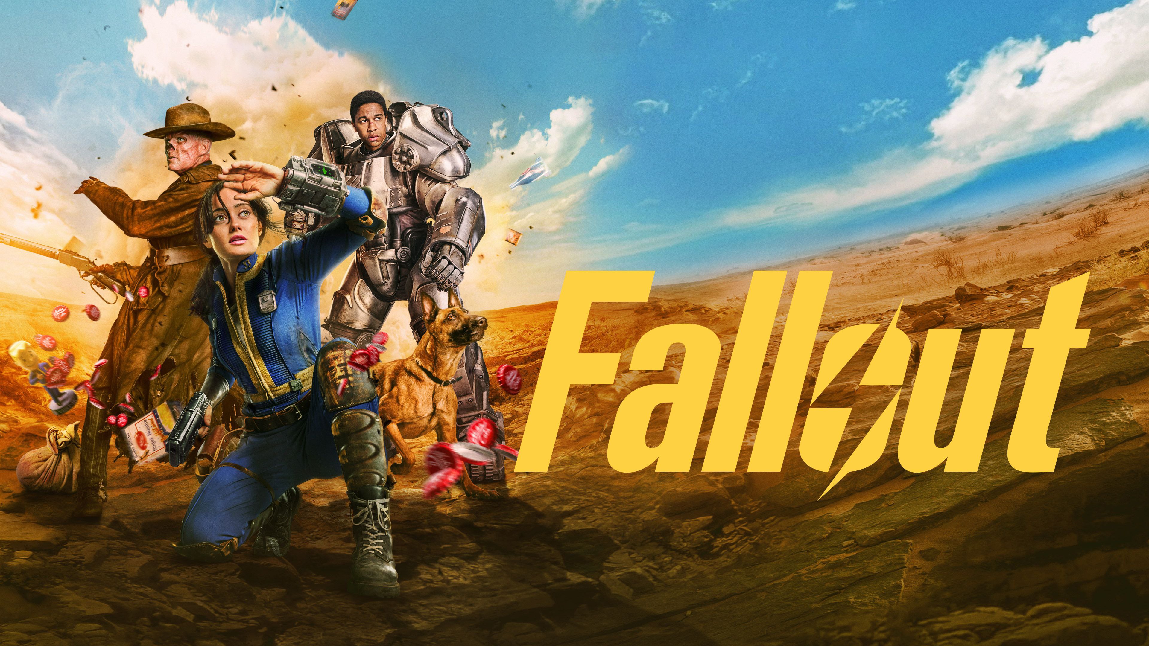 Fallout, Póster de la película, Serie original de Amazon, Serie de Prime, Series de 2024, Ella Purnell, Aaron Moten