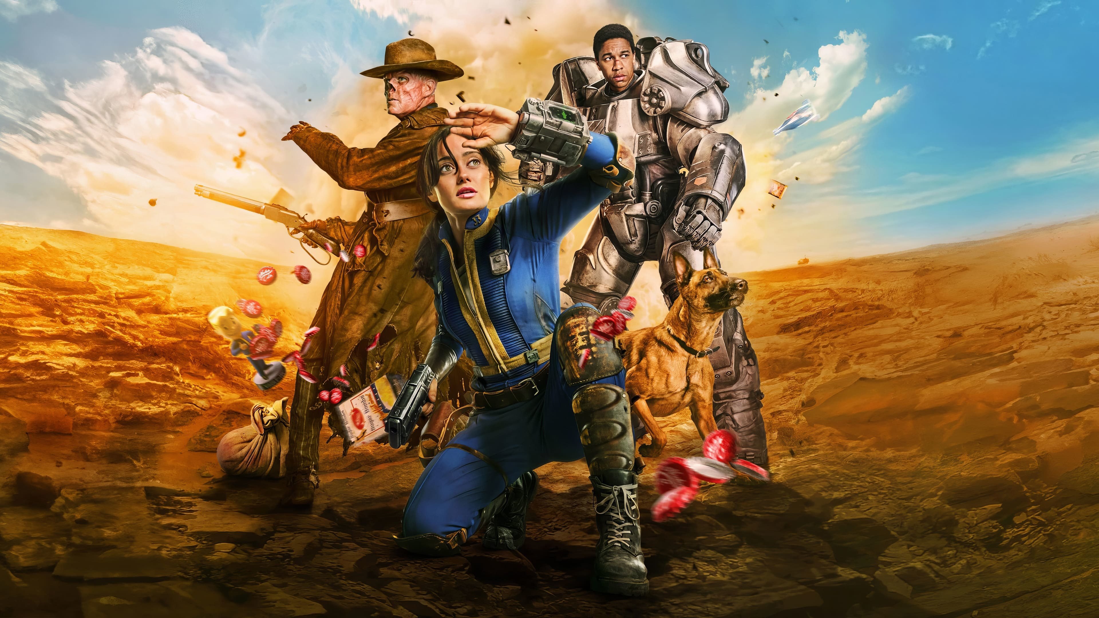Fallout, Póster, Serie original de Amazon, Serie de Prime, Series de 2024, Ella Purnell, Aaron Moten
