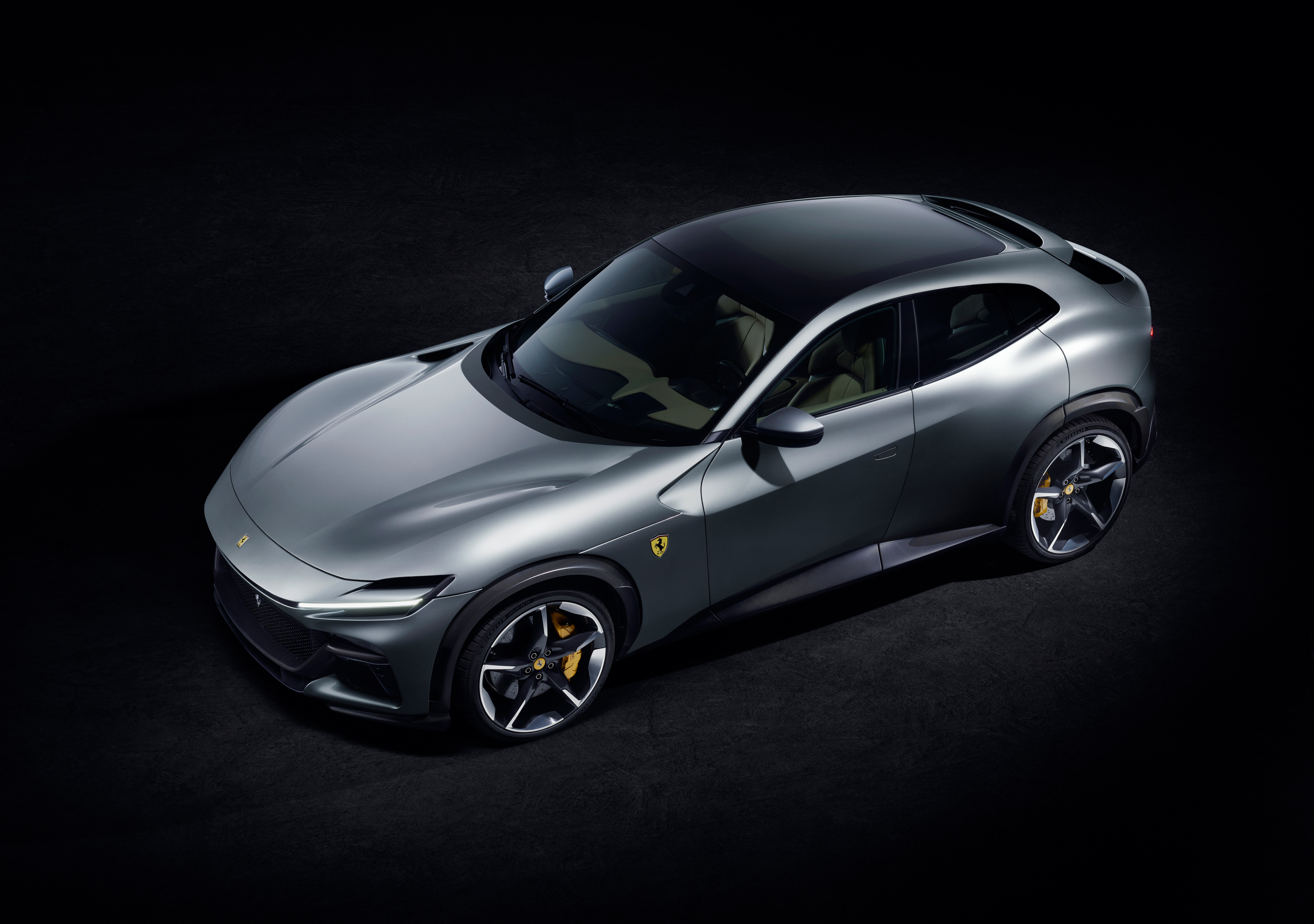 Ferrari Purosangue, 8K, SUV, Fondo oscuro, 2022, 5K,