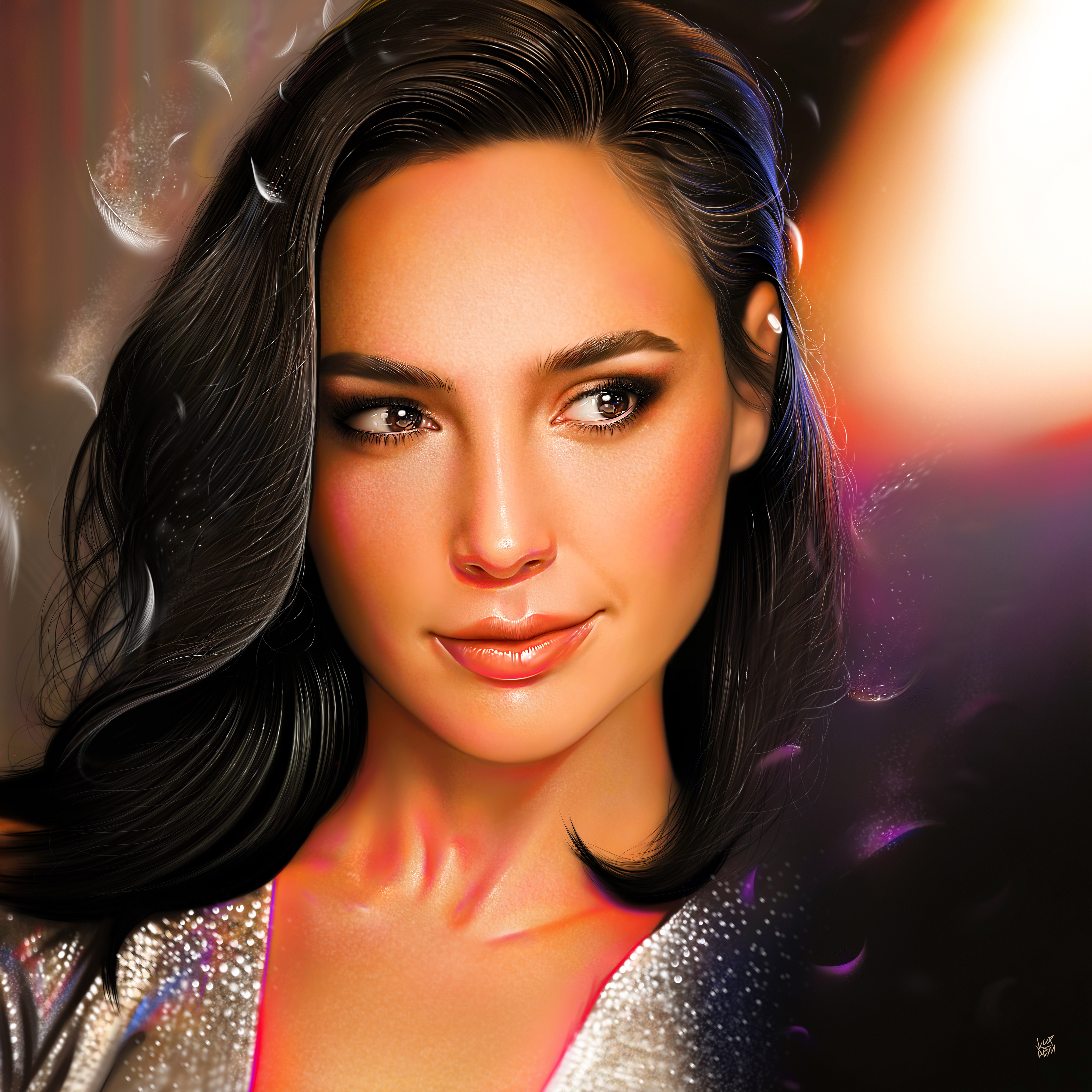 Gal Gadot, 5K, Actriz hermosa, Actriz estadounidense, Fondos femeninos, Retrato