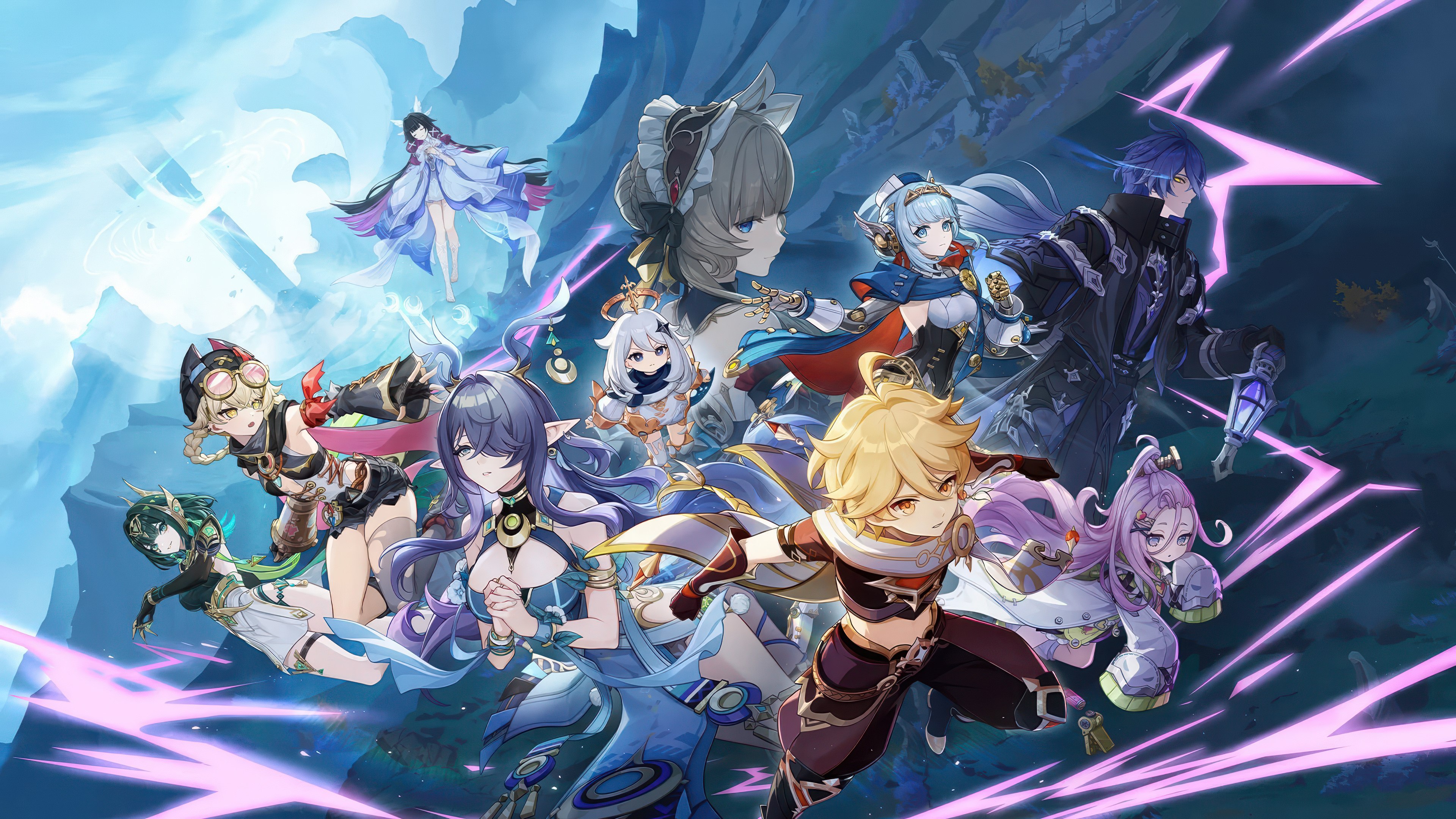Genshin Impact, Song of the Welkin Moon, Juegos de 2025, Videojuego, Póster de personaje