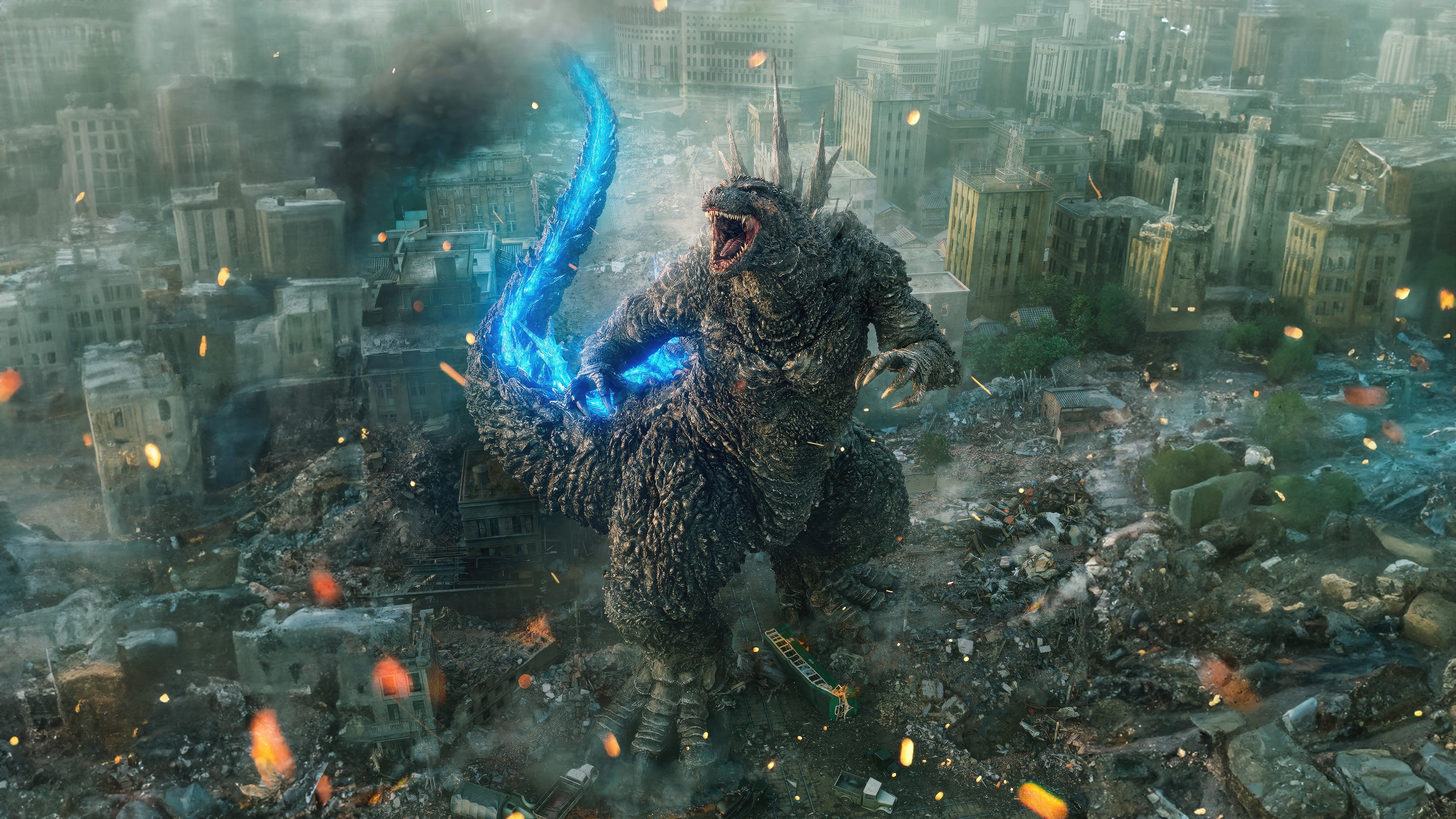Godzilla, Póster de la película, Tokio, 5K