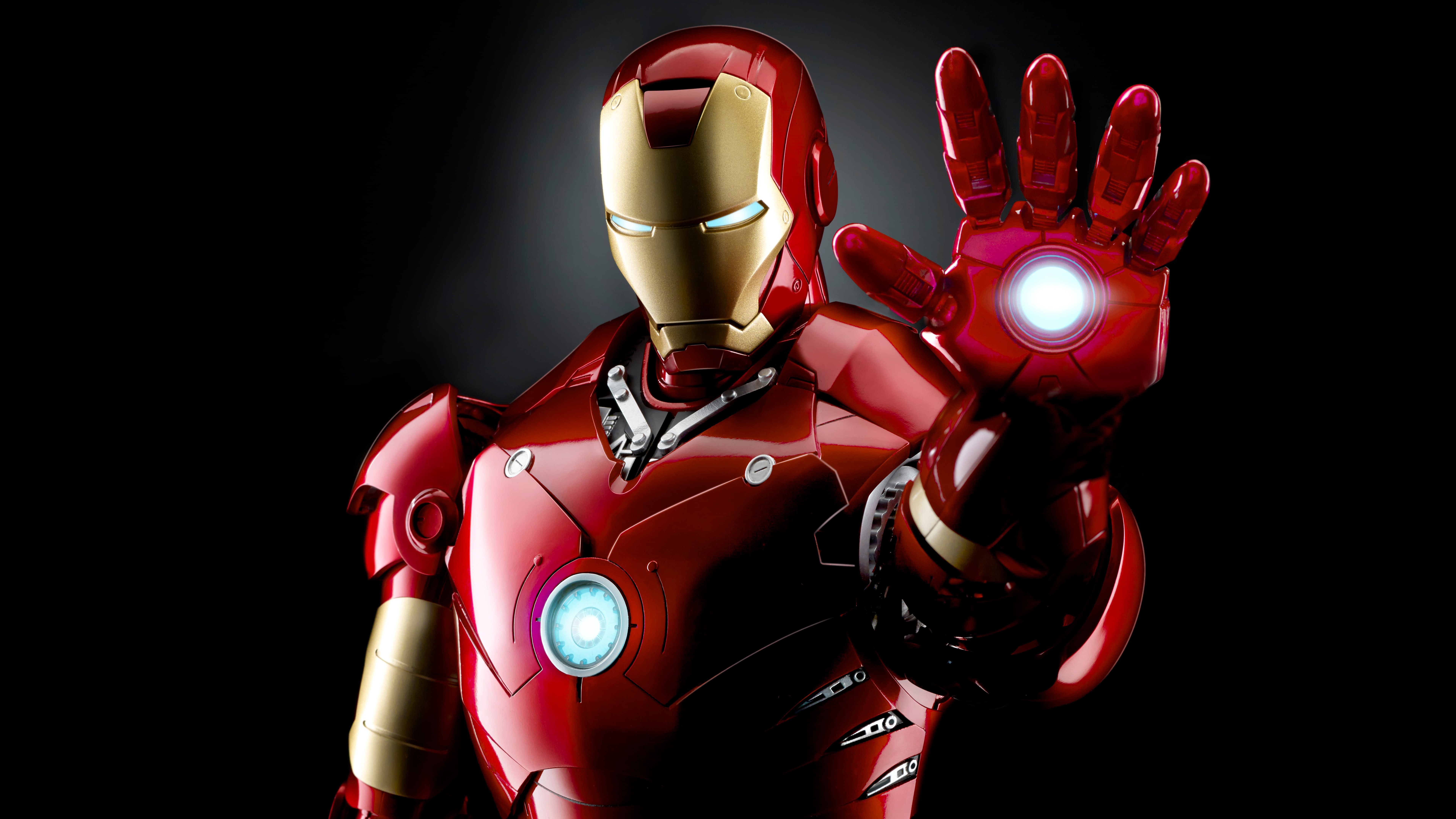 Iron Man, Armadura Mark III, Fondo oscuro, 5K, 8K, Armadura, Superhéroes de Marvel