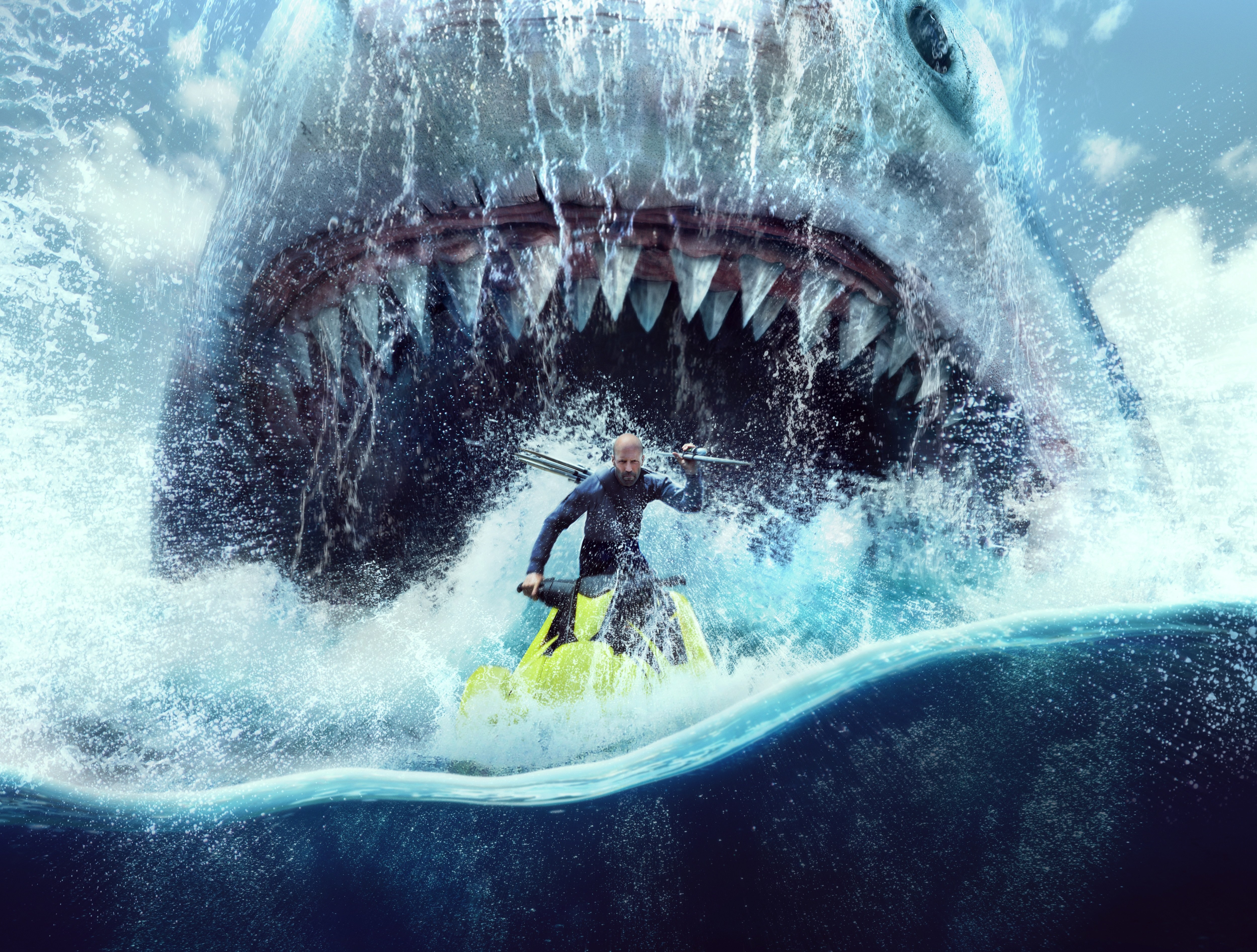 Jason Statham, Meg 2: The Trench, 5K, Películas de 2023