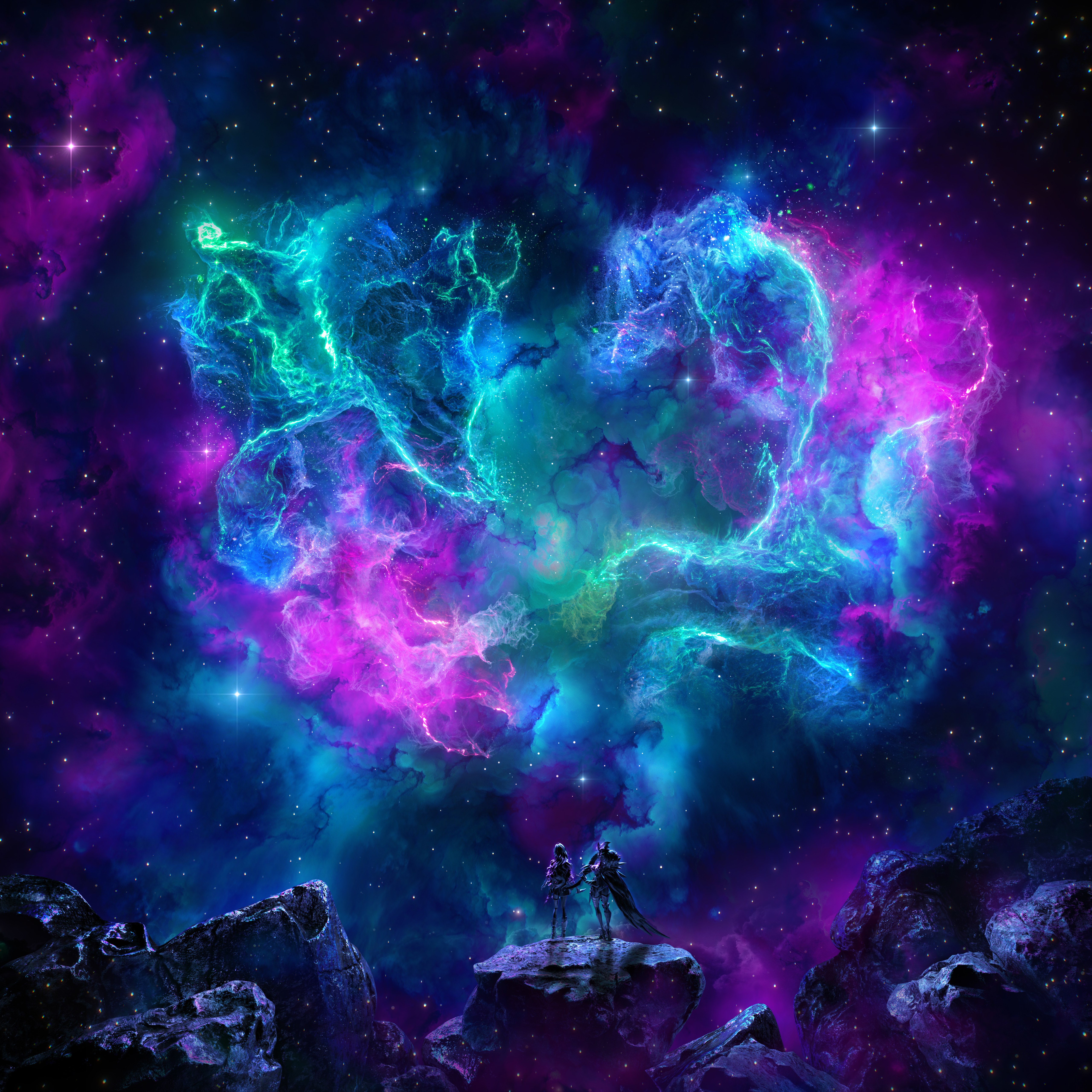 Juntos, Nebulosa, Cósmico, Celestial, Vibrante, Soledad, De ensueño, Infinito, 5K