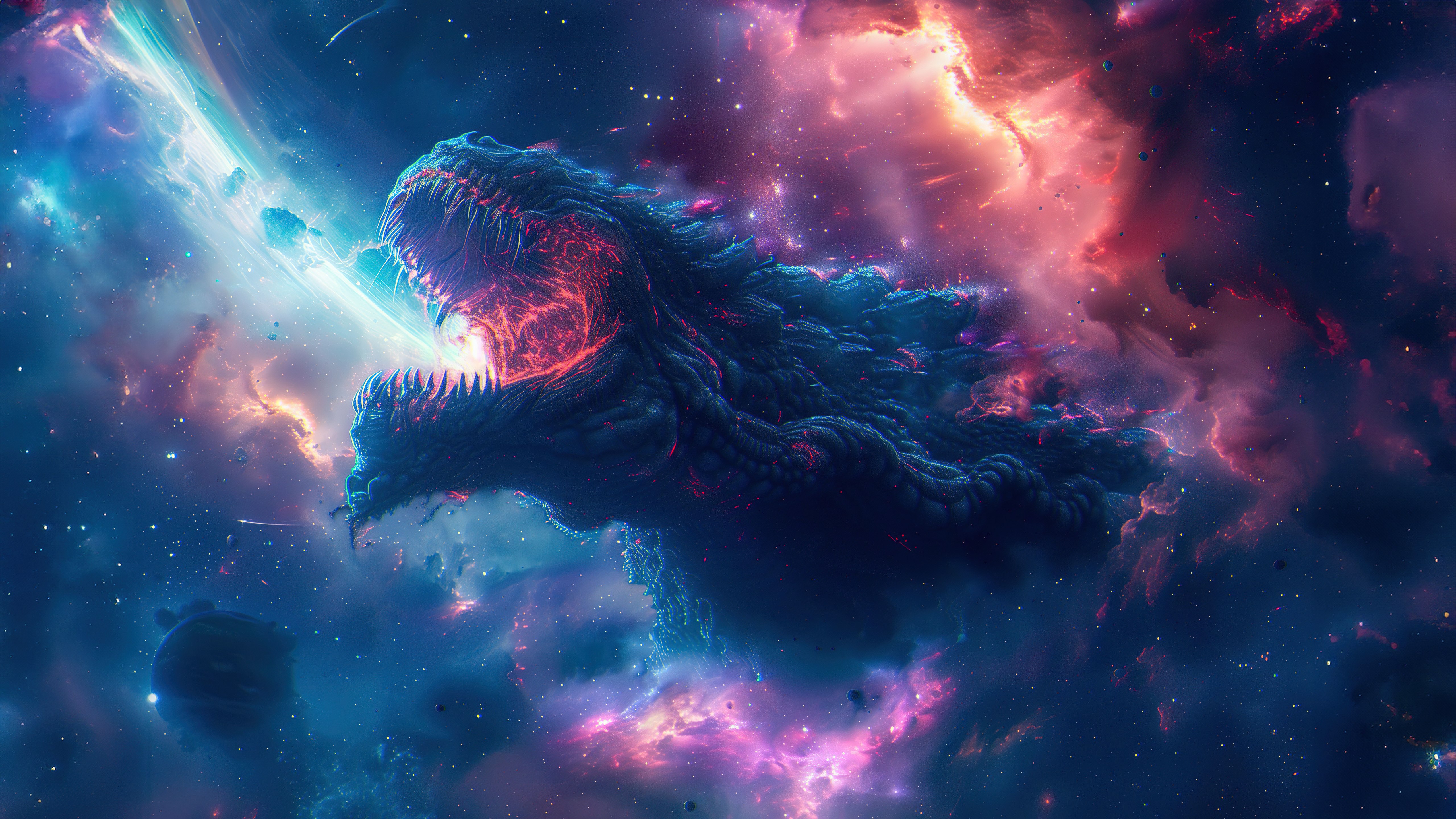 Kaiju, Monstruo, Arte con IA, Godzilla, 5K