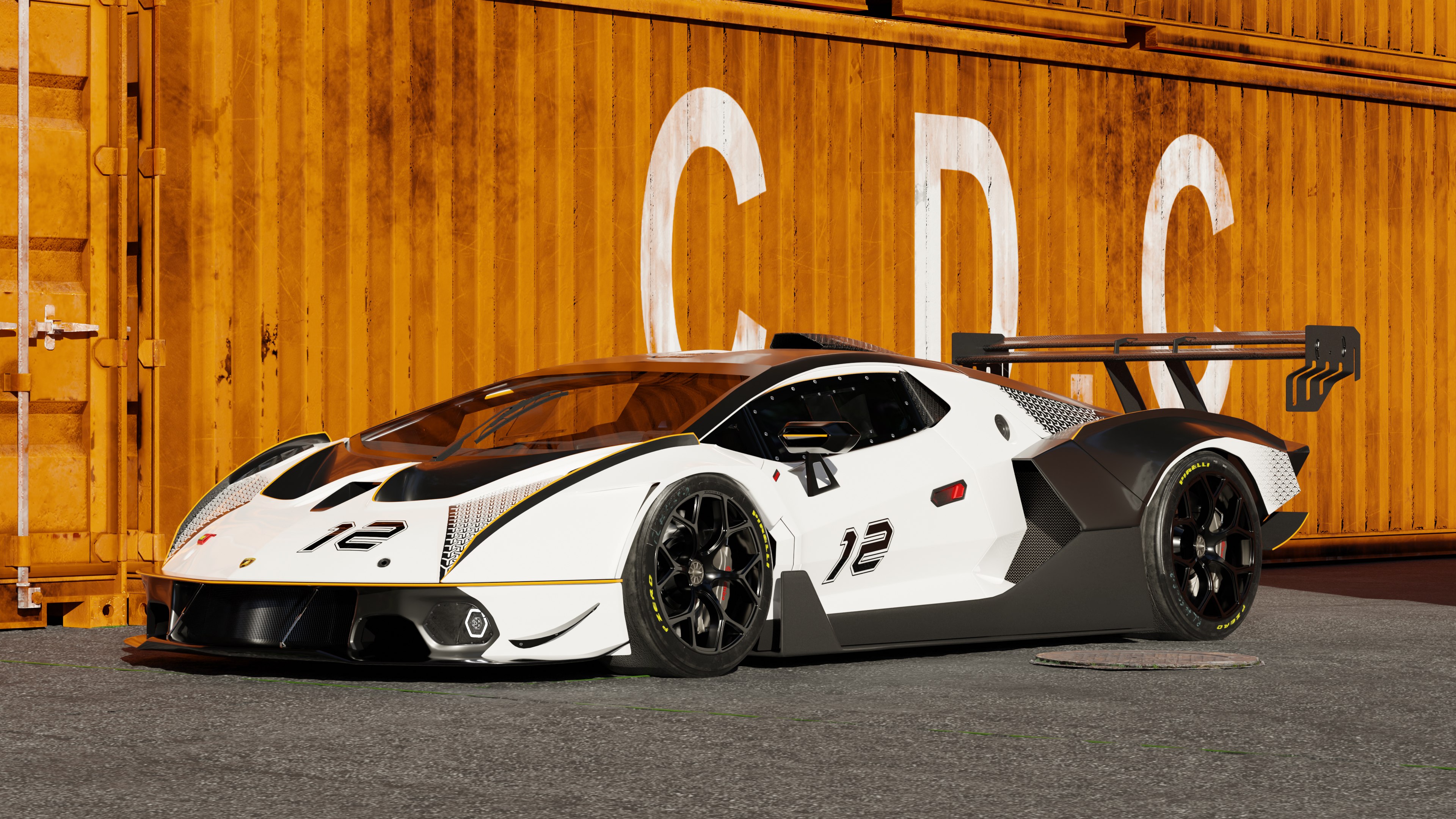 Lamborghini Essenza SCV12, CGI, Coches de circuito
