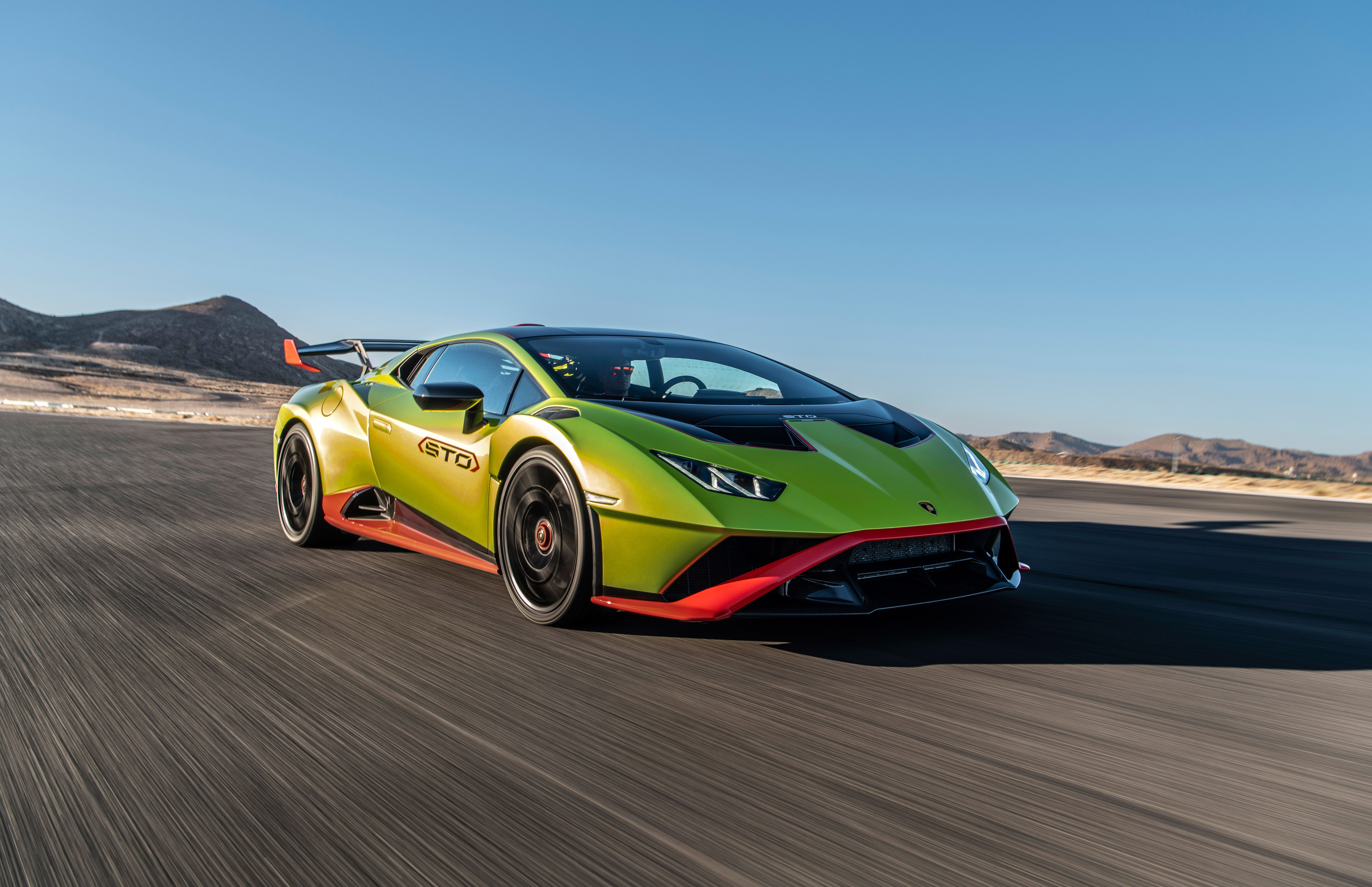 Lamborghini Huracán STO, 2021, Circuito de carreras, 5K, 8K