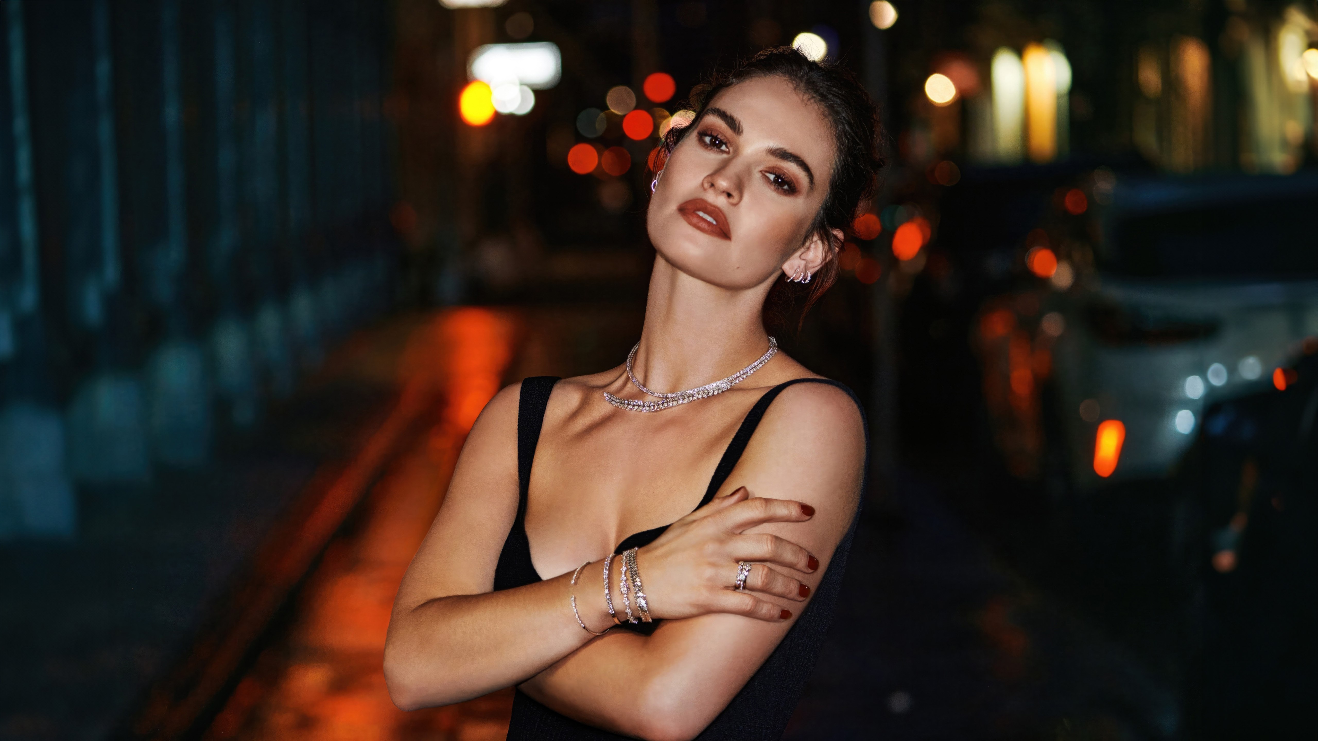 Lily James, Actriz inglesa, Sesión de fotos, 5K