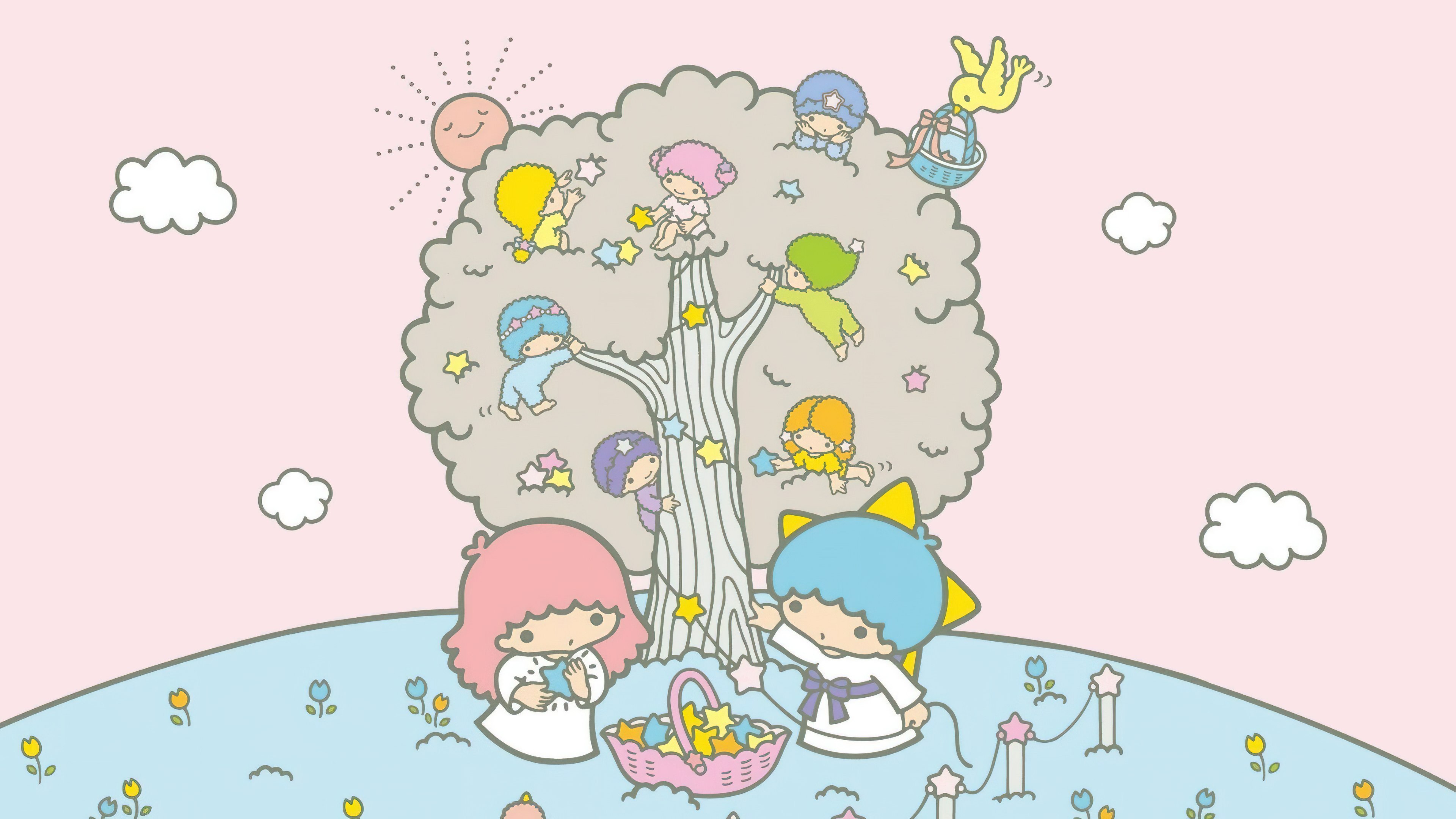 Little Twin Stars, Kiki and Lala, Pastel, Estética, Dibujos animados, Sanrio