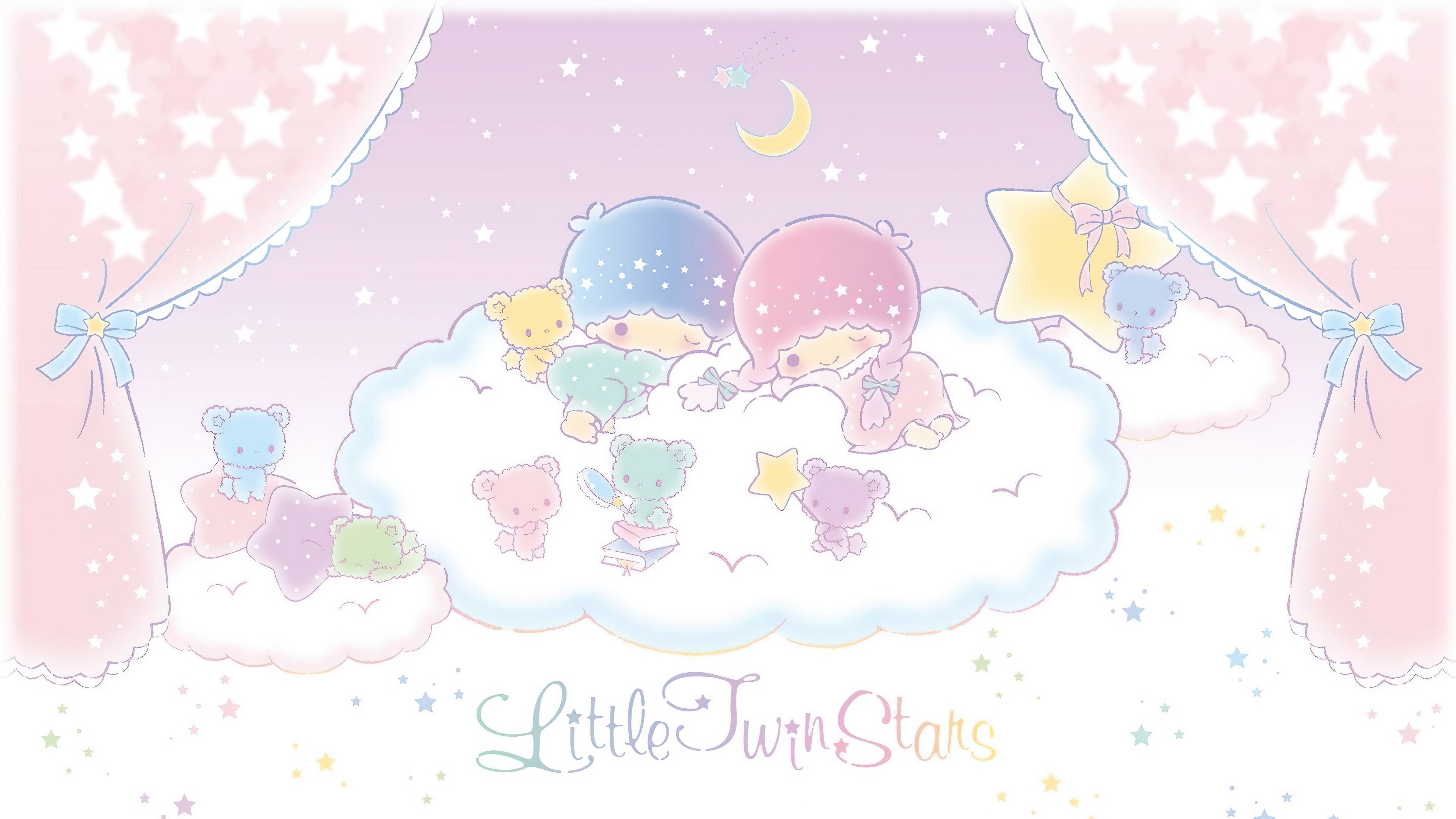 Little Twin Stars, Pastel, Estética, Kiki and Lala, Dibujos animados, Sanrio