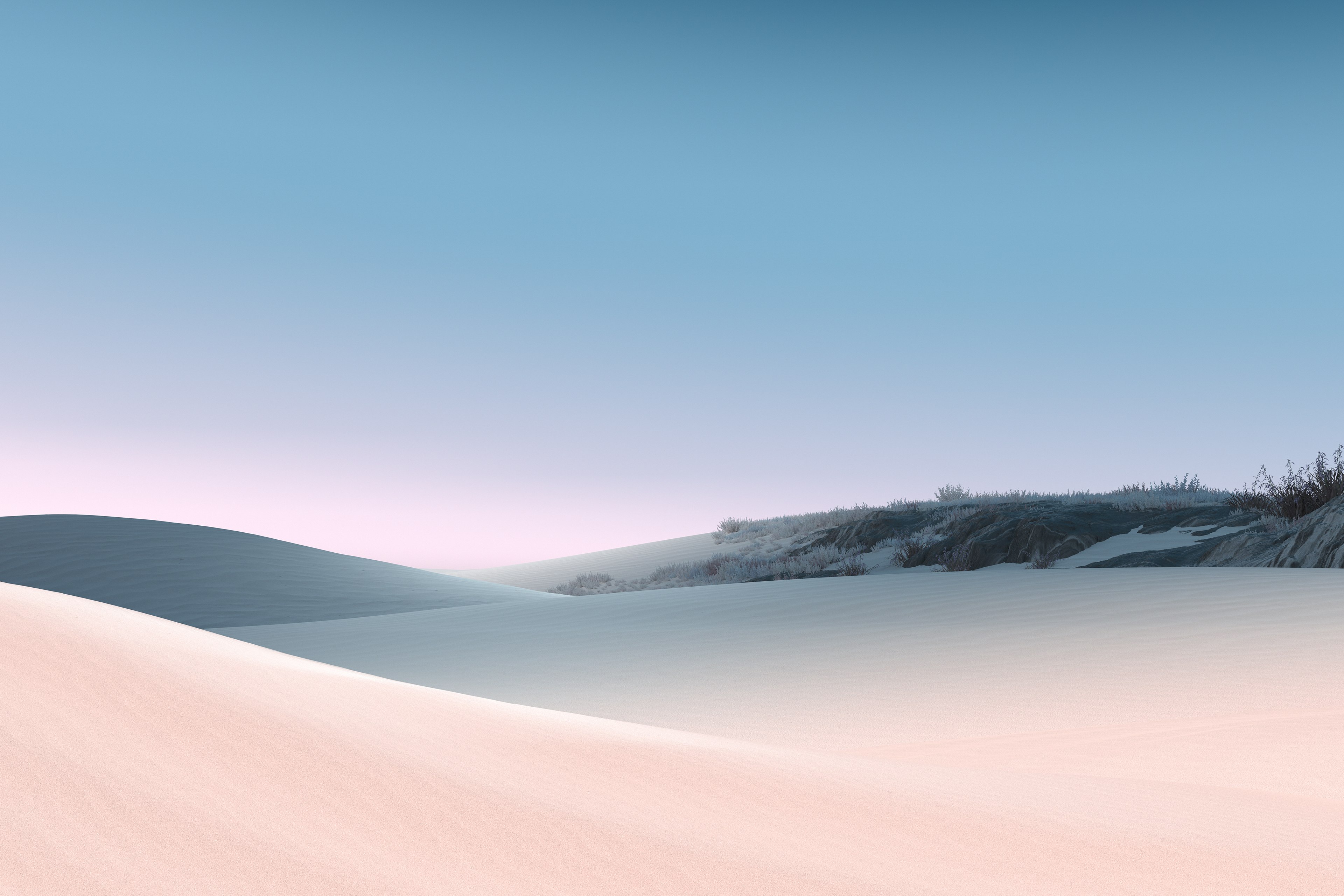 Microsoft Surface, Desierto, Dunas de arena, Cielo despejado, Cielo azul, Día soleado, Luz del día, Stock
