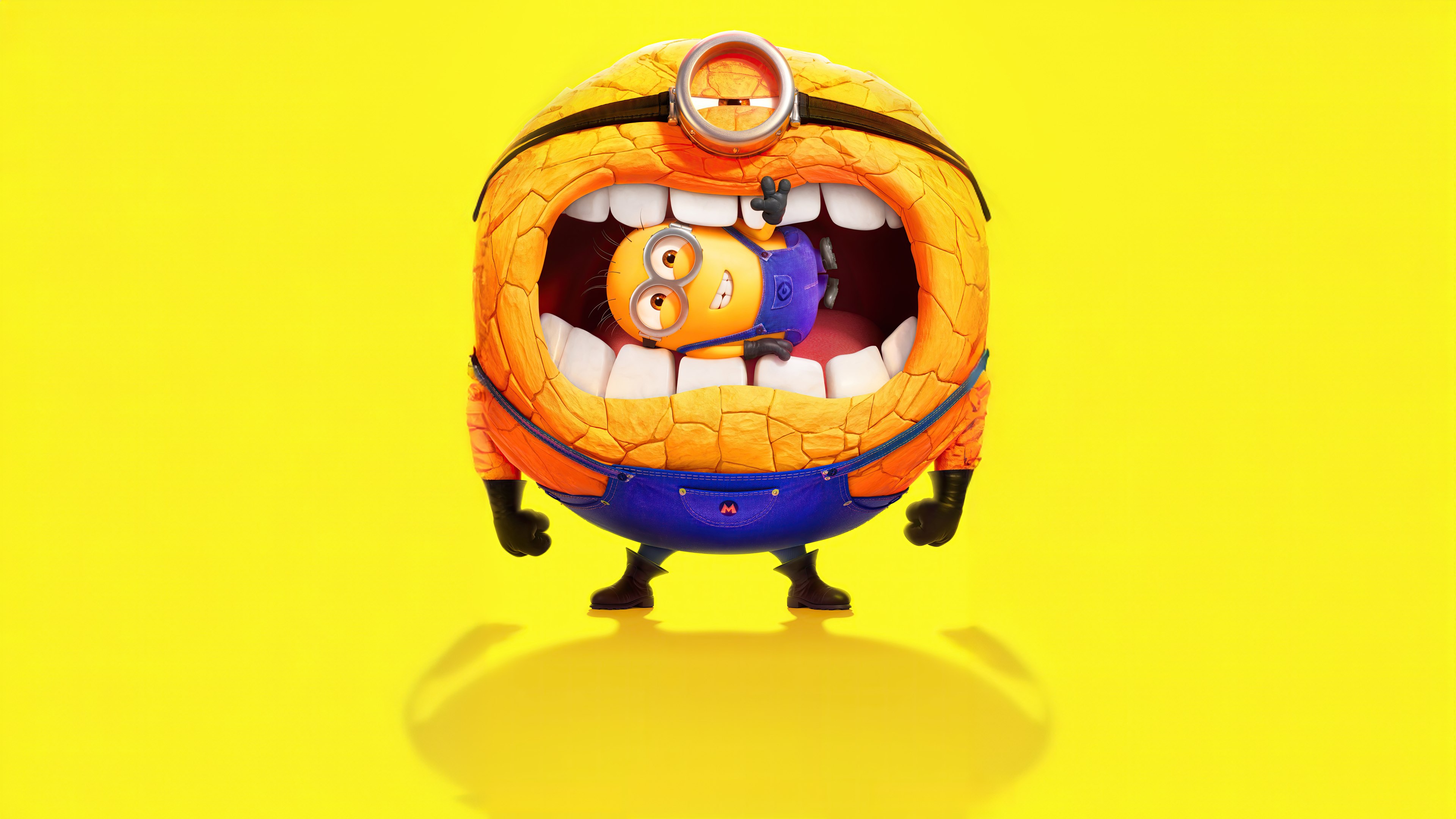 Minions, Gru 4, Fondo amarillo