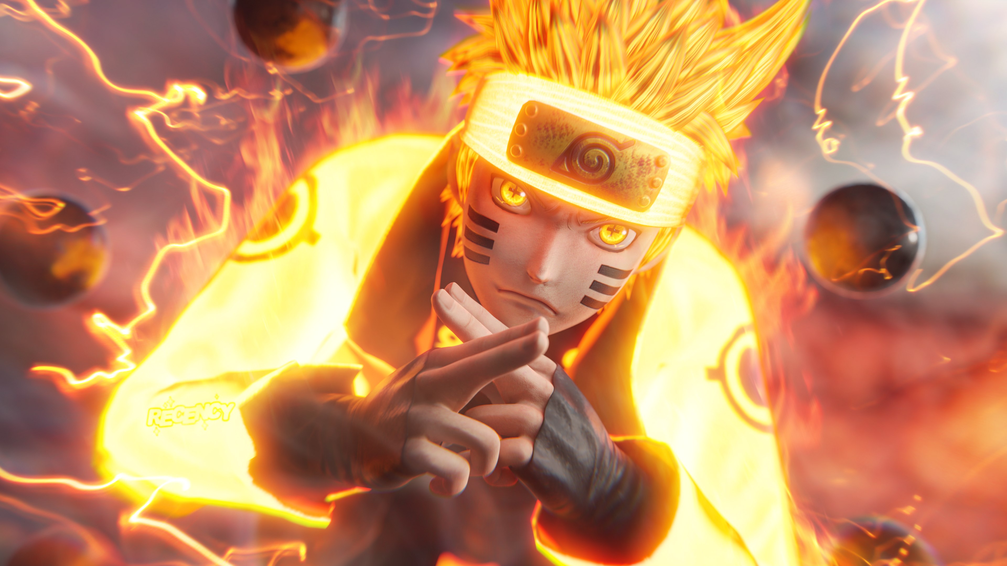 Naruto Uzumaki, Render 3D, Rikudo Sennin Modo, Six Paths Sage Mode