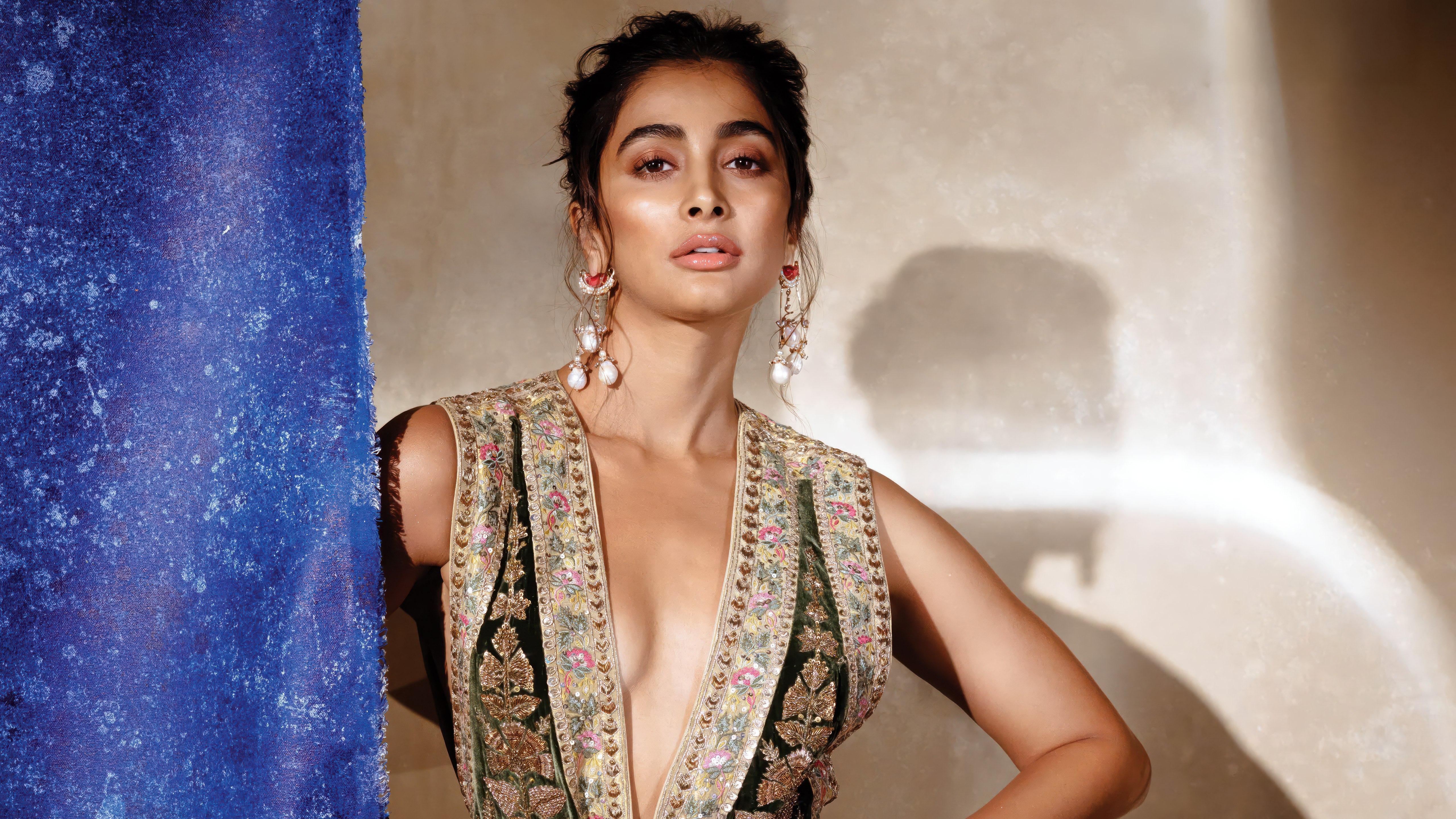 Pooja Hegde, Moda, 5K, Vestimenta étnica, Actriz india