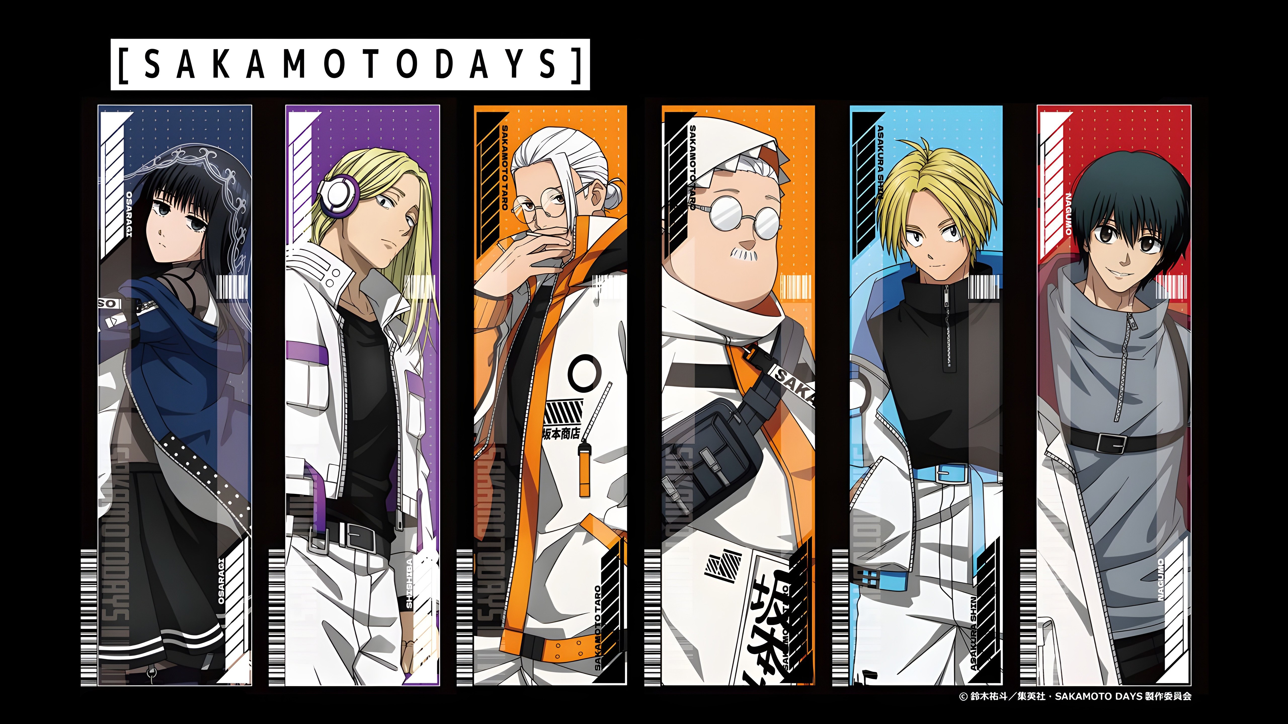 Sakamoto Days, Personajes, Taro Sakamoto, Shin Asakura, Yoichi Nagumo, 5K