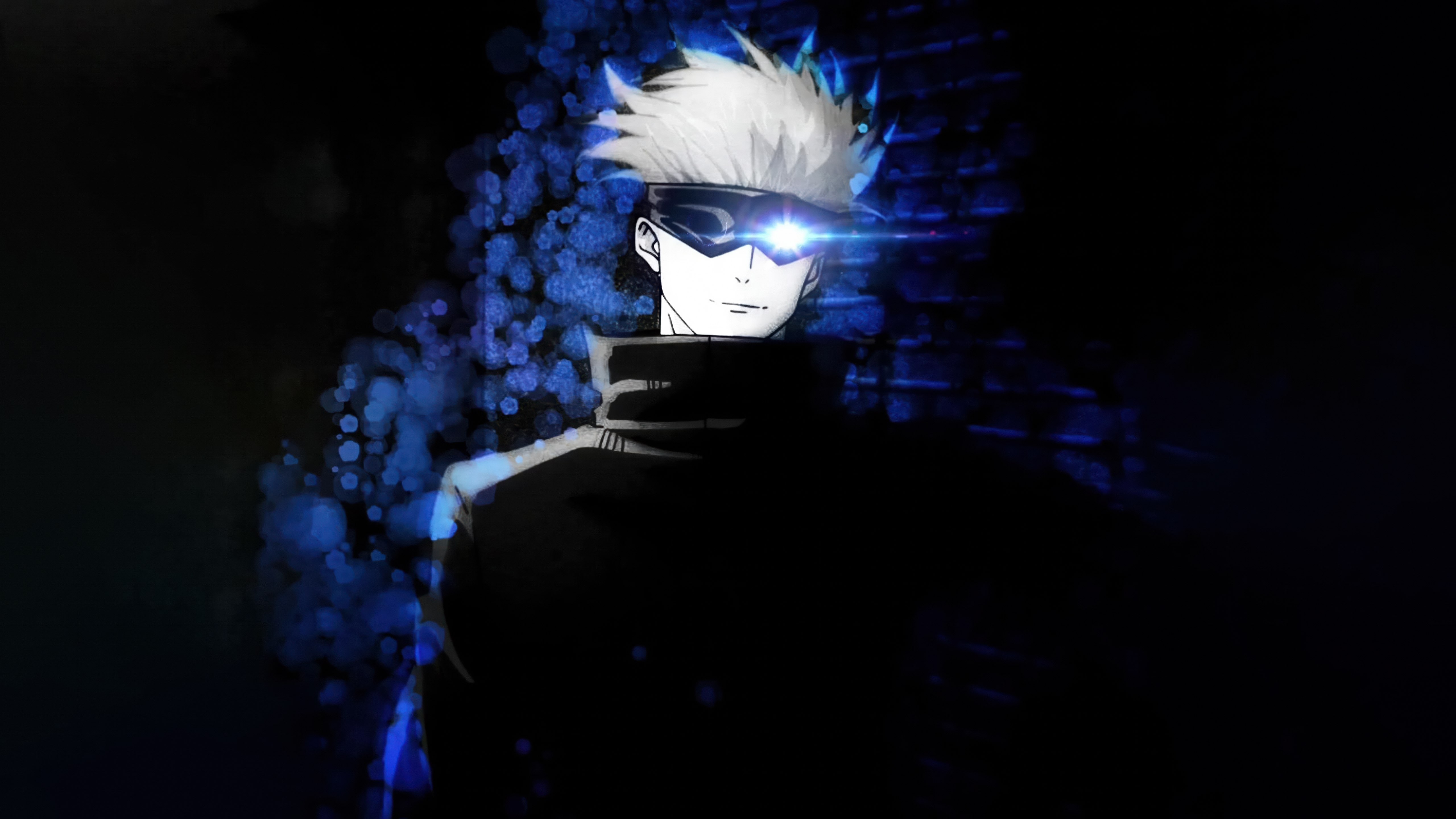 Satoru Gojo, Hechicero Jujutsu, Fondo oscuro, Jujutsu Kaisen, 5K