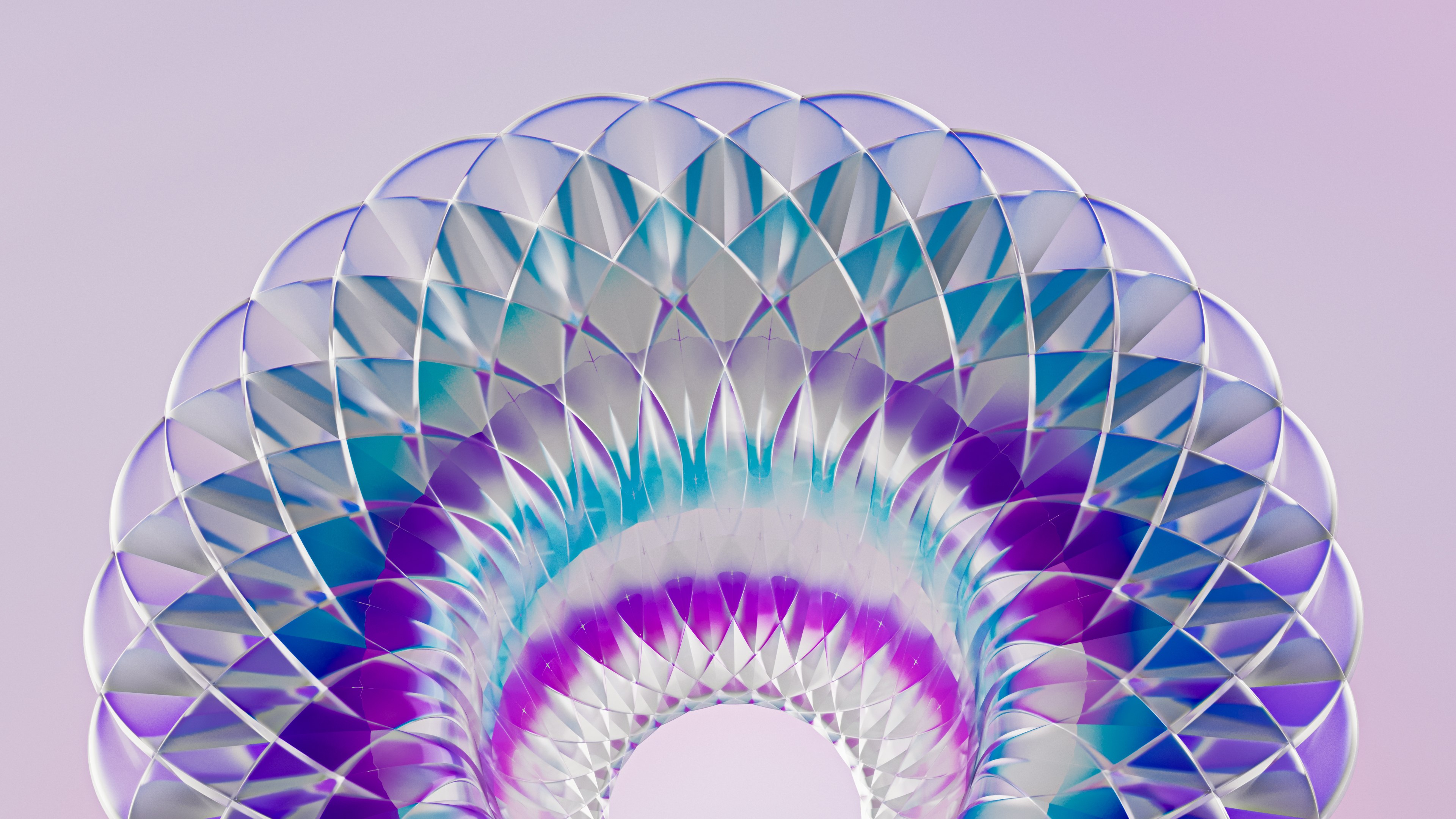 Simetría, Fondo abstracto, Morado, Lavanda