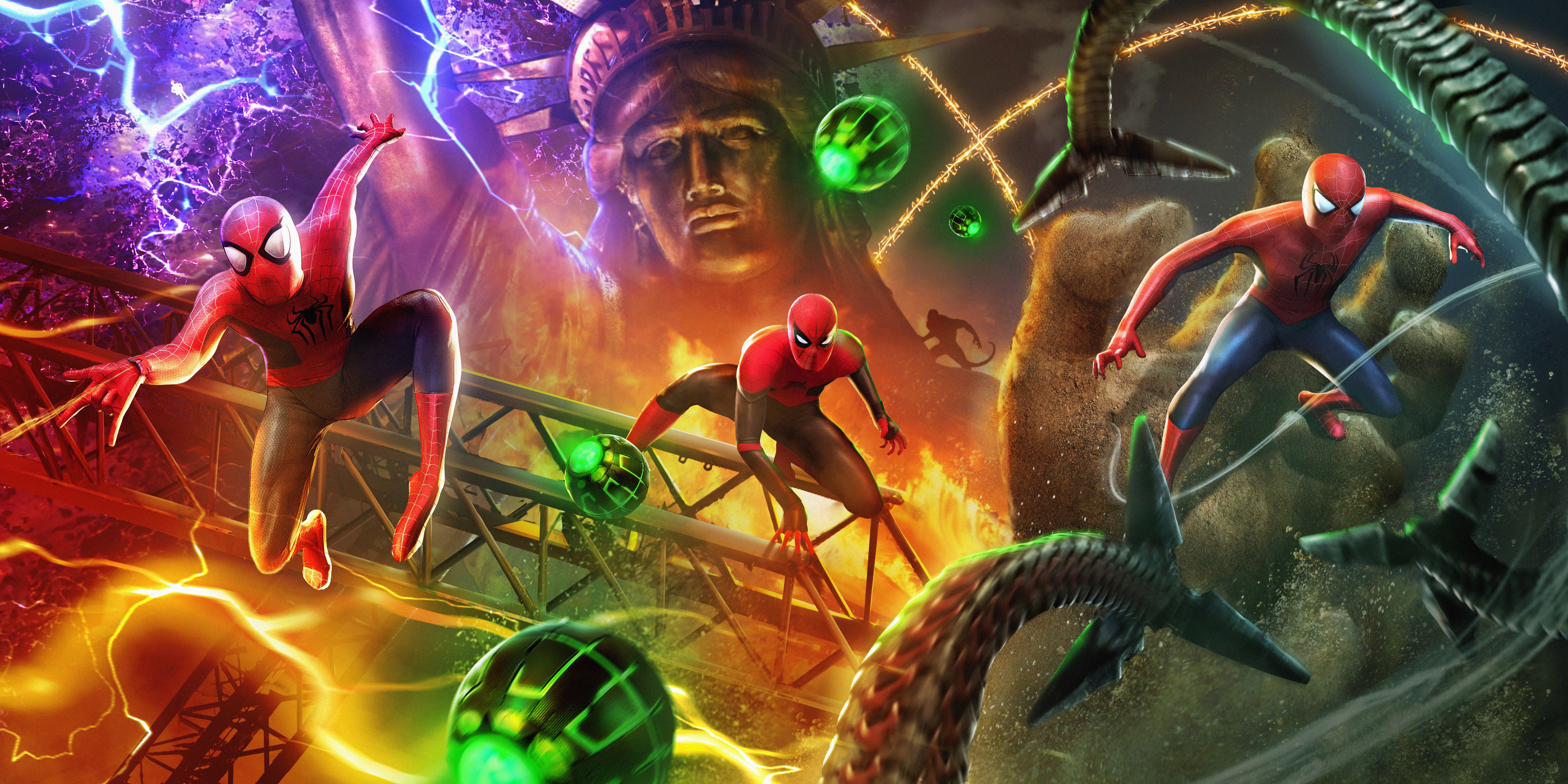 Spider-Man: No Way Home, Marvel Comics, Ultrawide, 5K, Spiderman