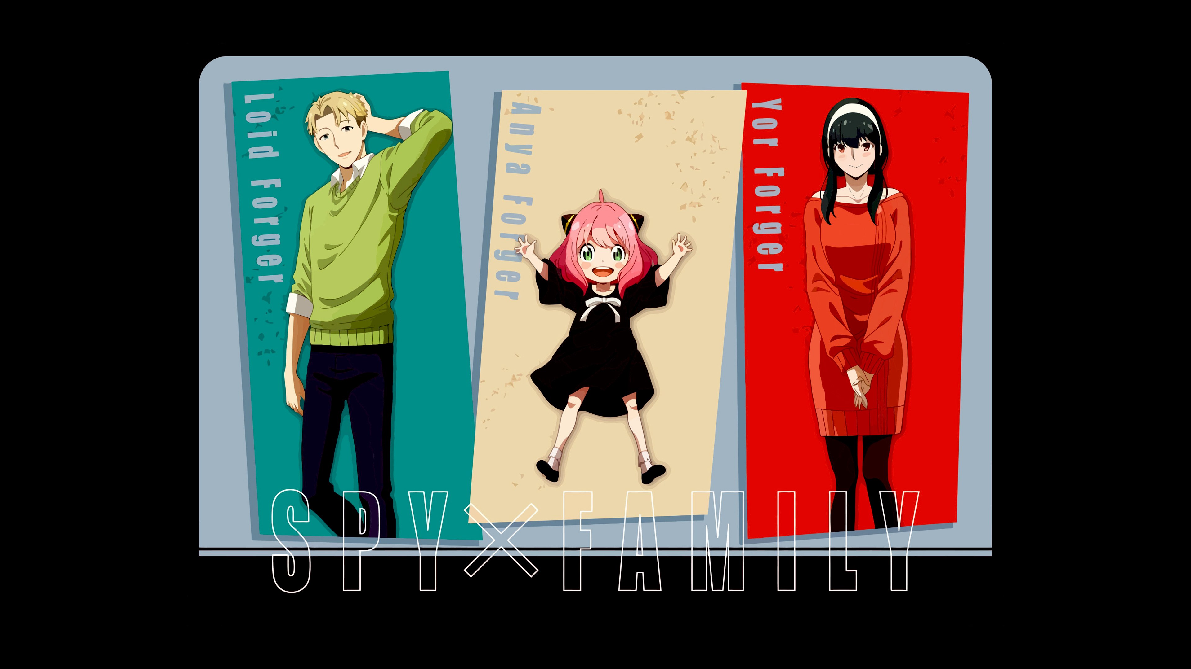 Spy x Family, AMOLED, Loid Forger, Anya Forger, Yor Forger