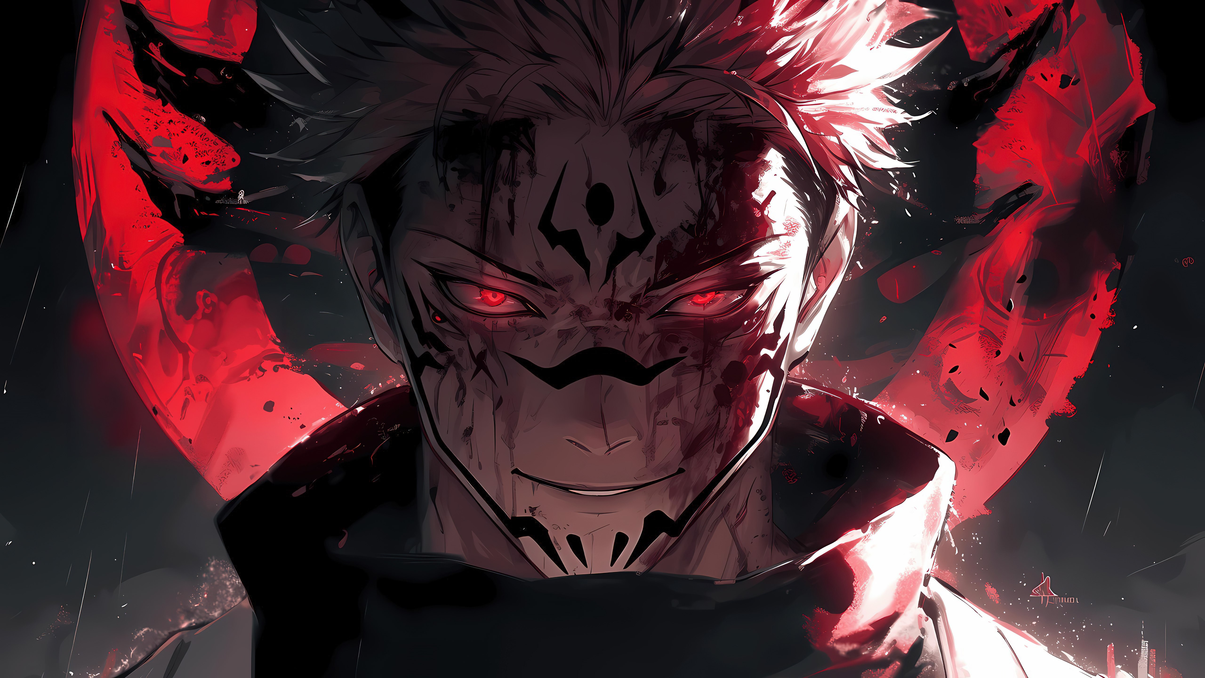 Sukuna, Arte con IA, Jujutsu Kaisen, 5K