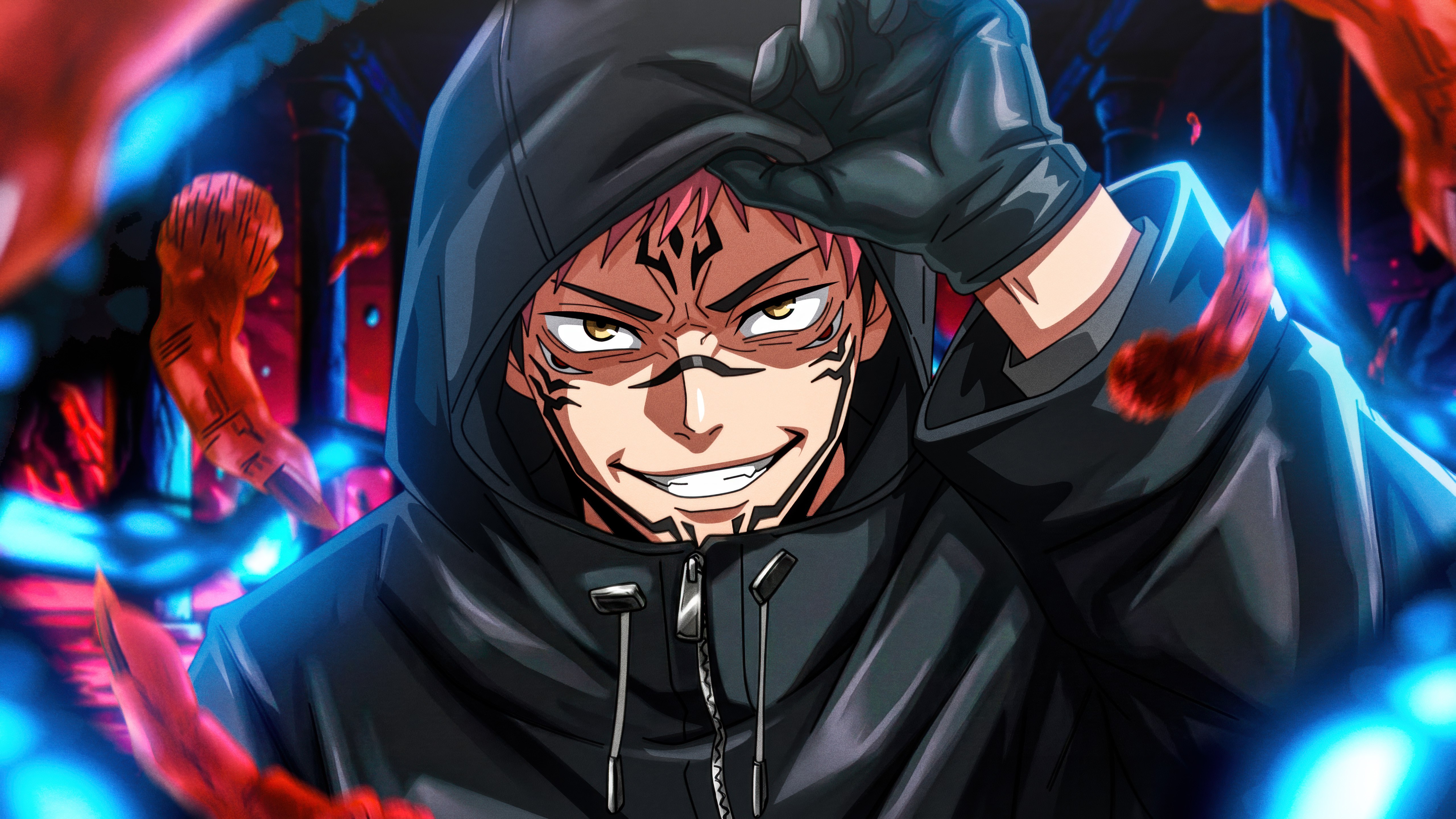 Sukuna, Sudadera con capucha, Jujutsu Kaisen, 5K