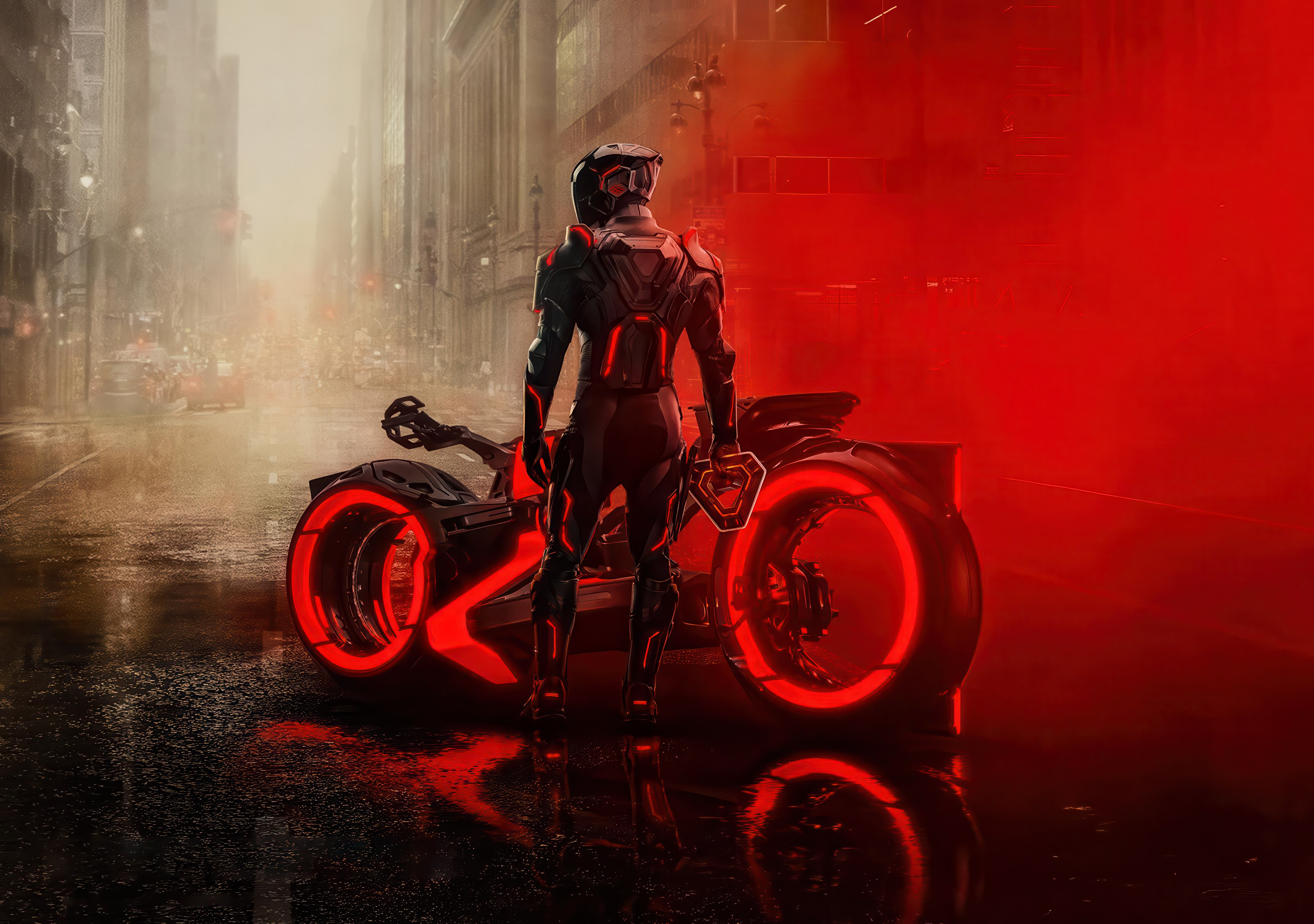 Tron: Ares, Estética roja, Películas de 2025, Jared Leto, Películas de ciencia ficción