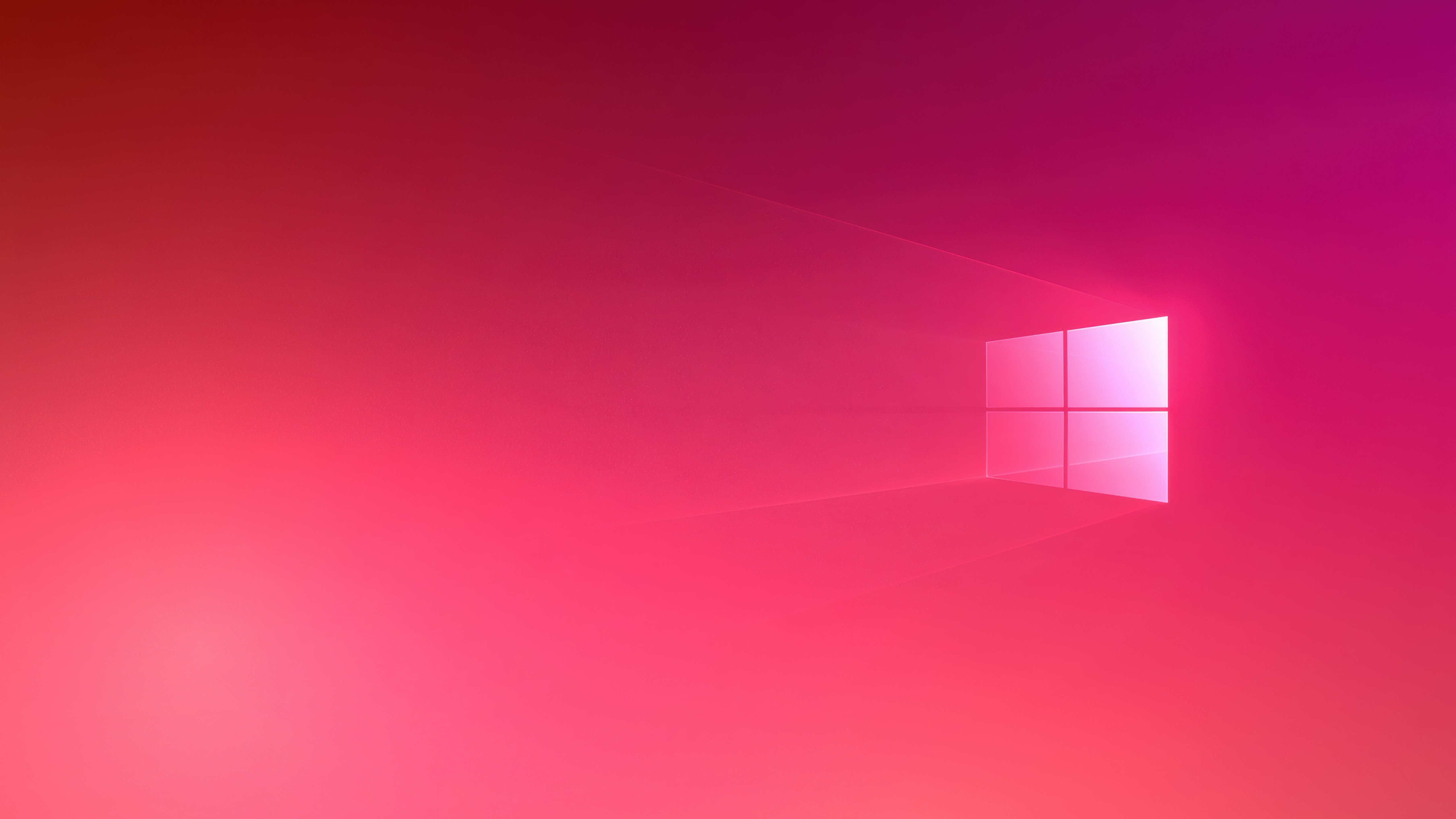 Windows 10, Degradado rojo, Fondo degradado, 5K, Logo de Windows