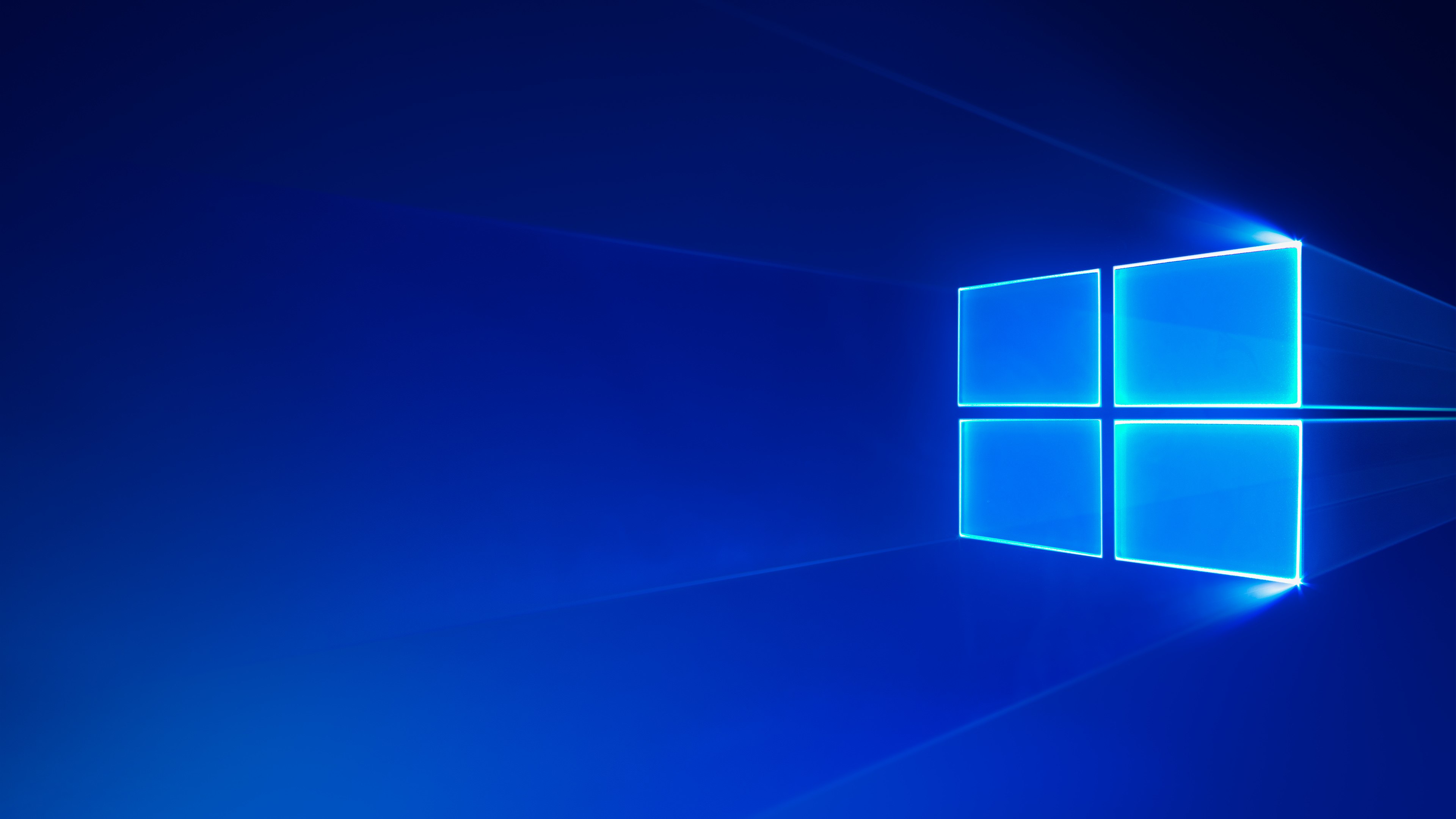 Windows 10, Estética azul, Microsoft Windows, Azul, Brillante, Fondo azul