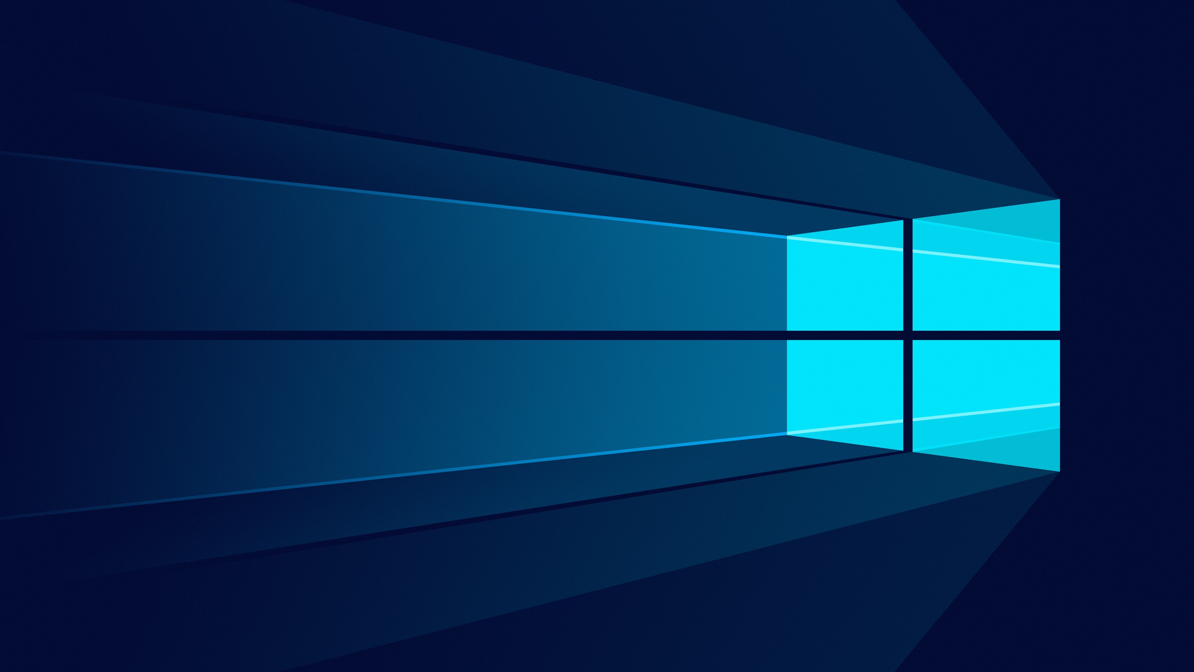 Windows 10, Microsoft Windows, Minimalista, Fondo azul, Simple
