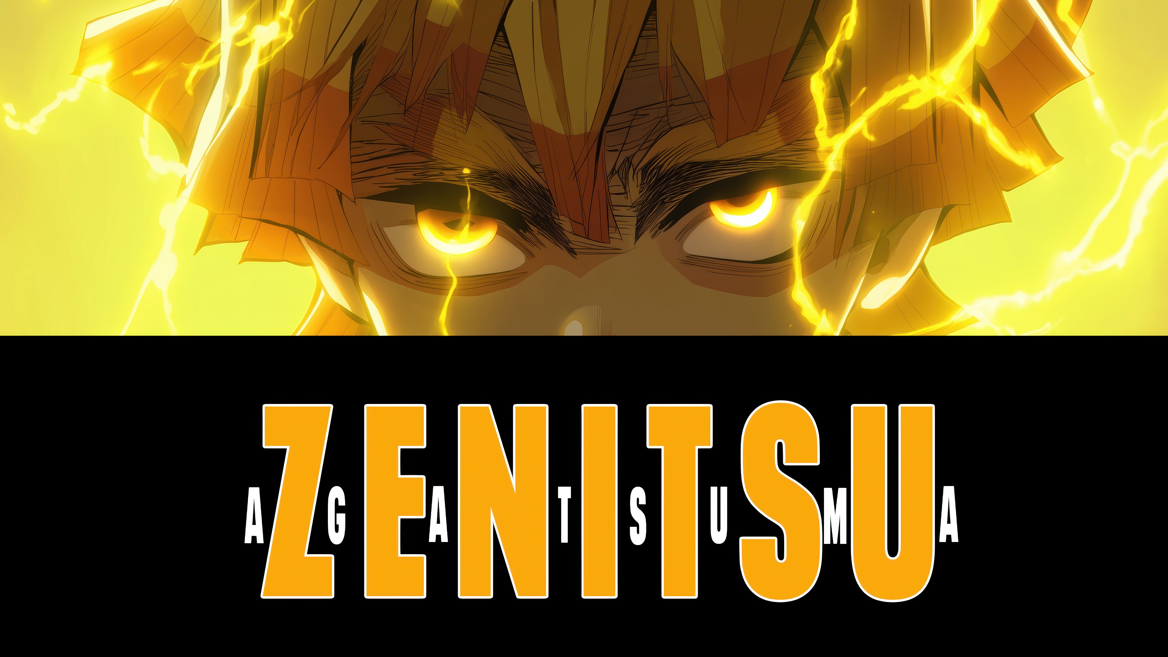 Zenitsu Agatsuma, Ojos, Demon Slayer: Kimetsu no Yaiba
